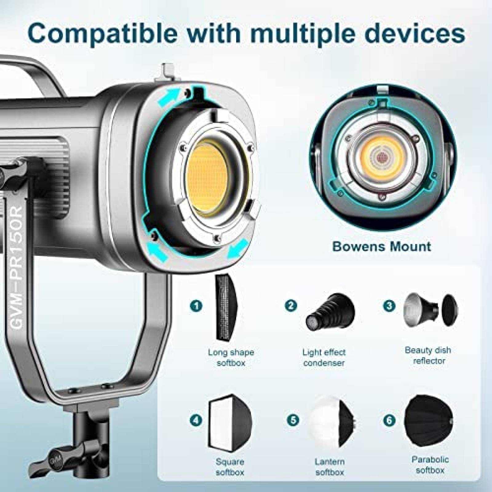 Lampara Fotografica Great Video Maker 150RW RGB 2700-7500K