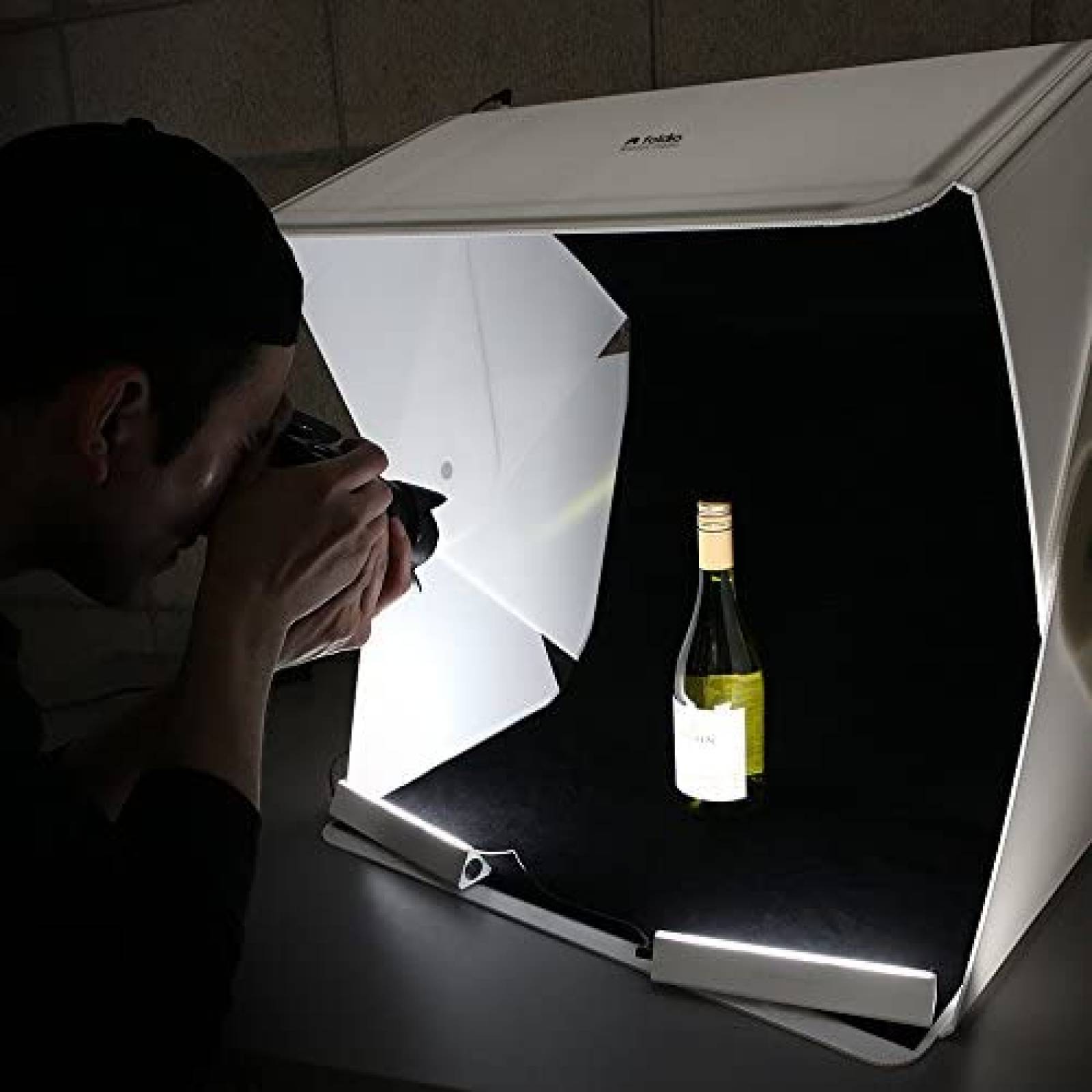 Caja de Luz Foldio Portatil de 60 CM base 360 -Blanco