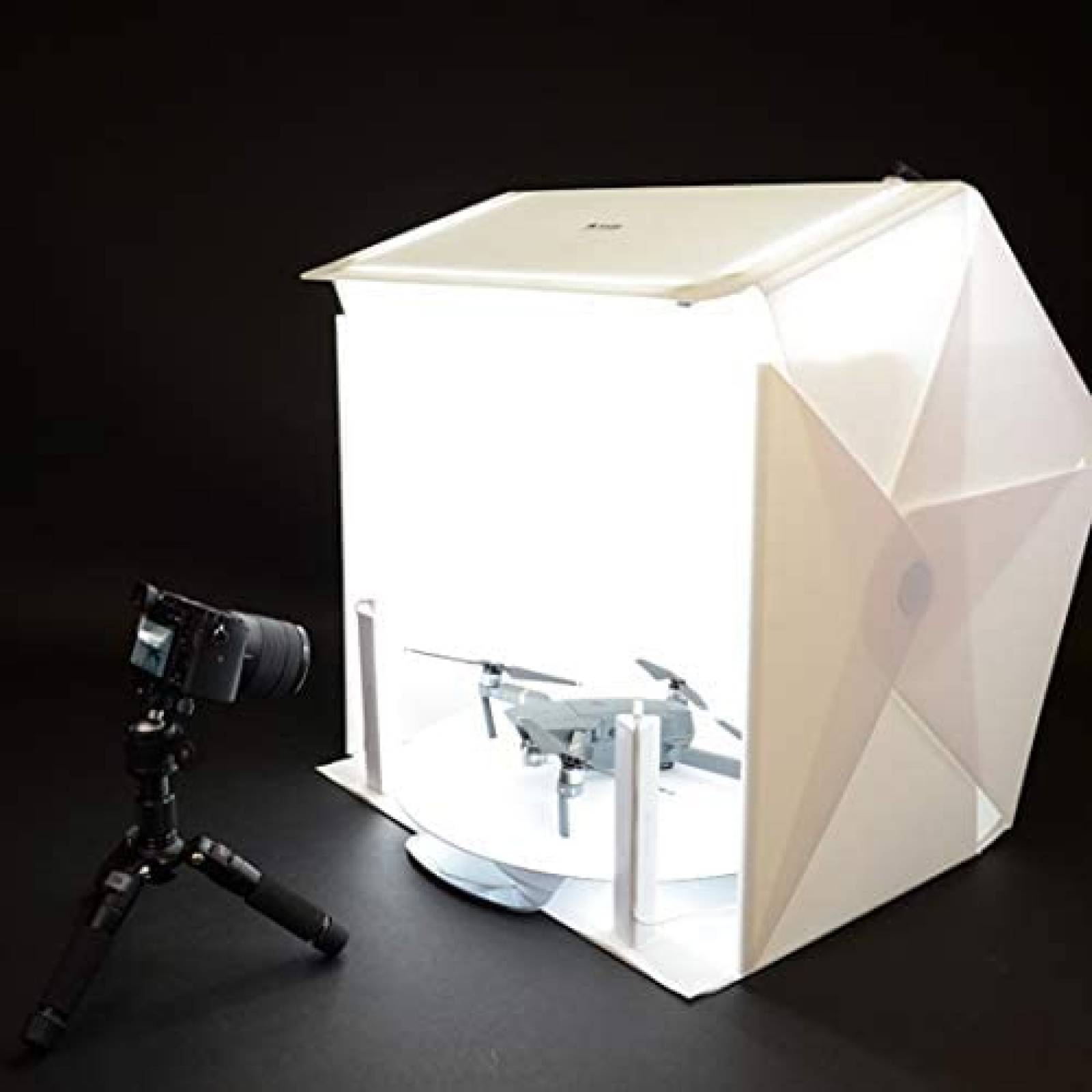 Caja de Luz Foldio Portatil de 60 CM base 360 -Blanco