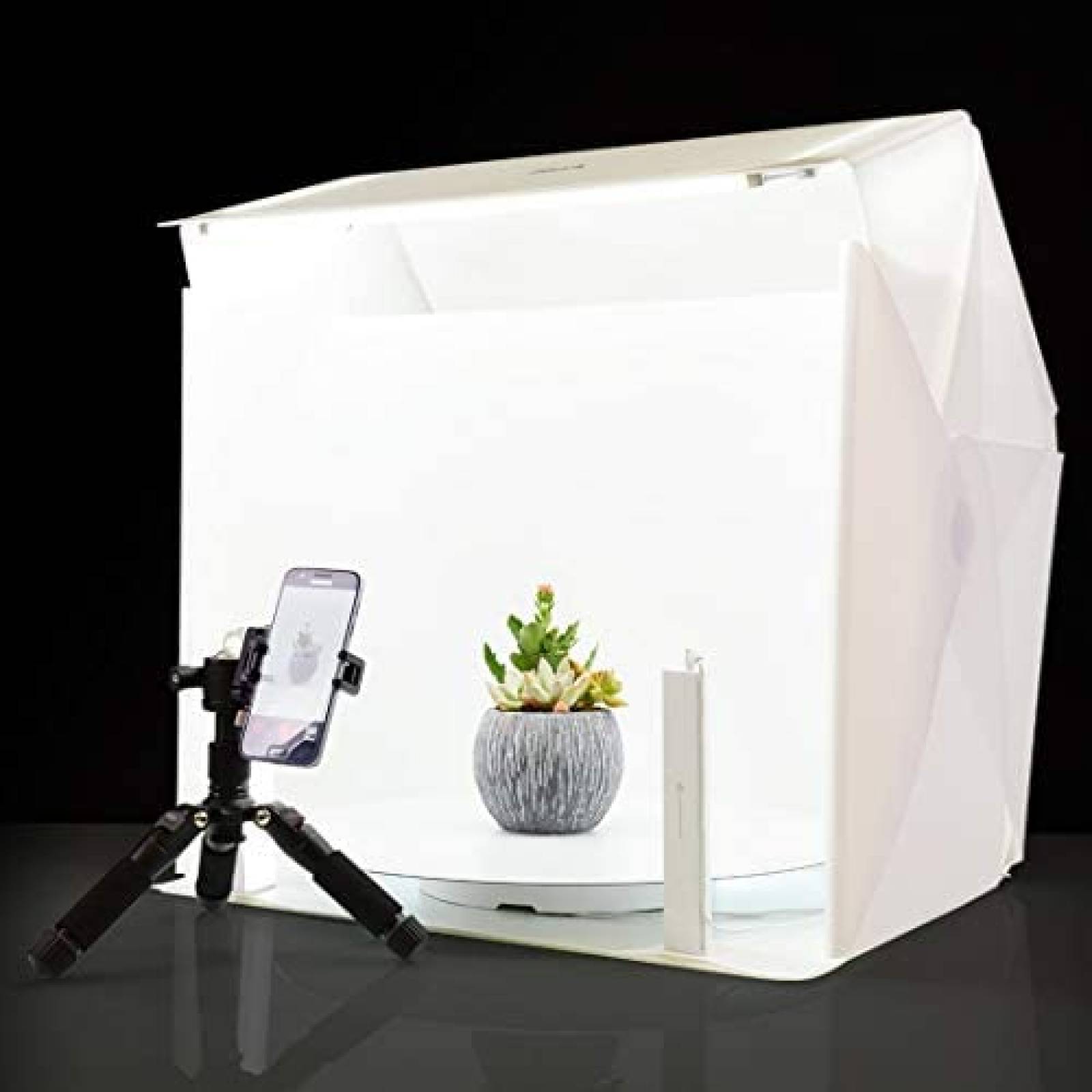 Caja de Luz Foldio Portatil de 60 CM base 360 -Blanco