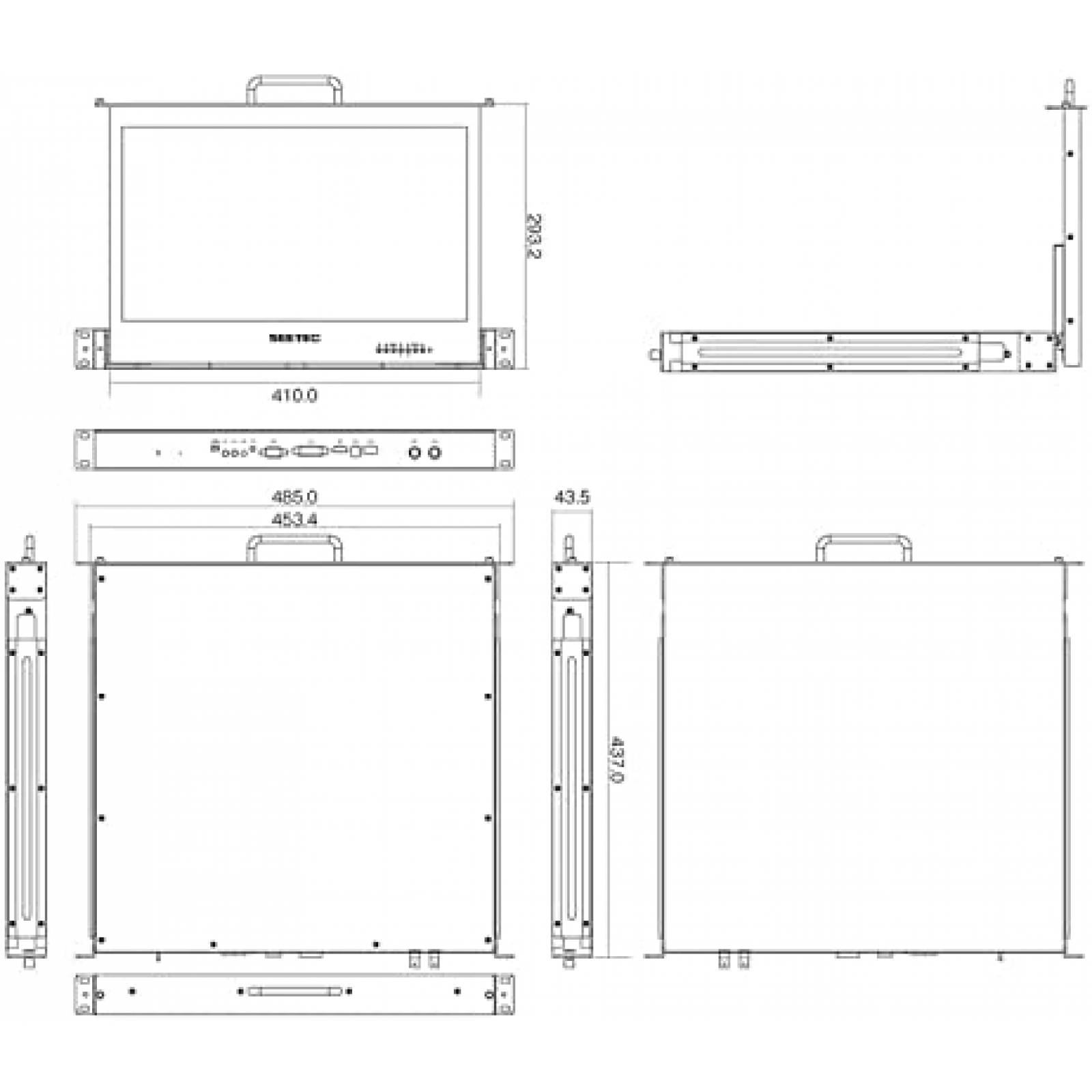 Monitor de Montaje Seetec SC173-HSD 17.3'' FHD 1080P HDMI