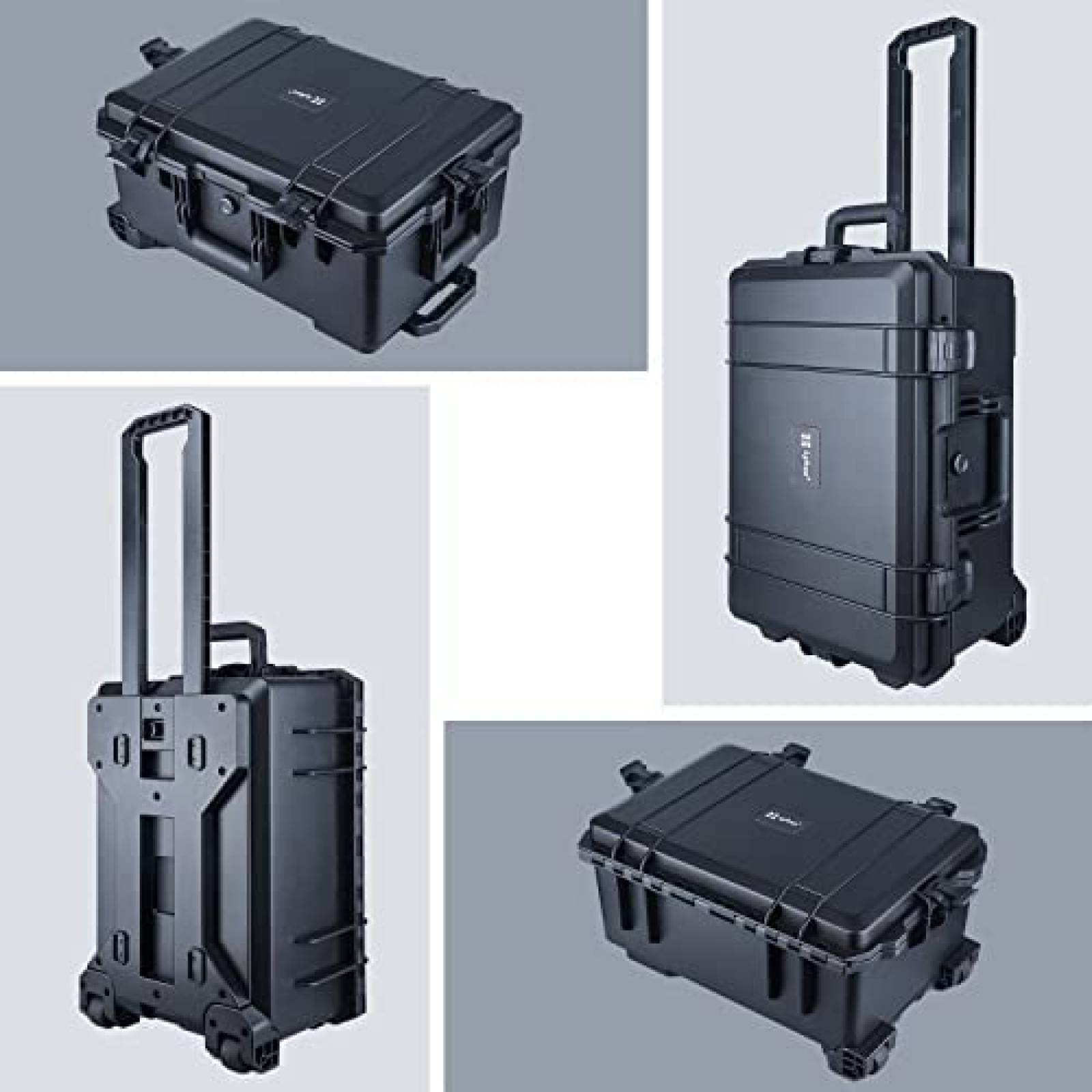 Estuche Lykus HC-5220 Ruedas Espuma Personalizable -Negro