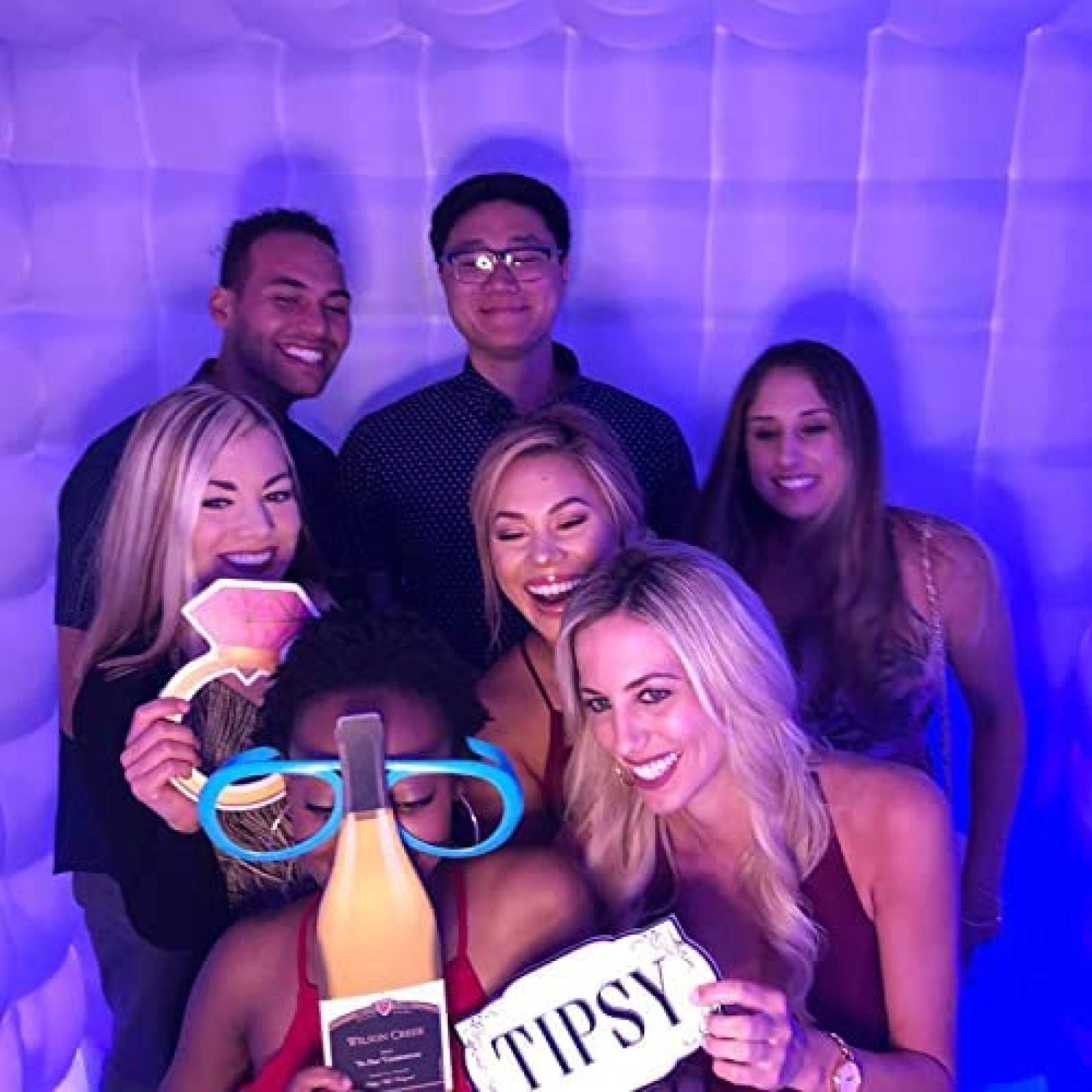 Cabina de Fotos Inflable Luces LED para Fiestas Eventos Boda