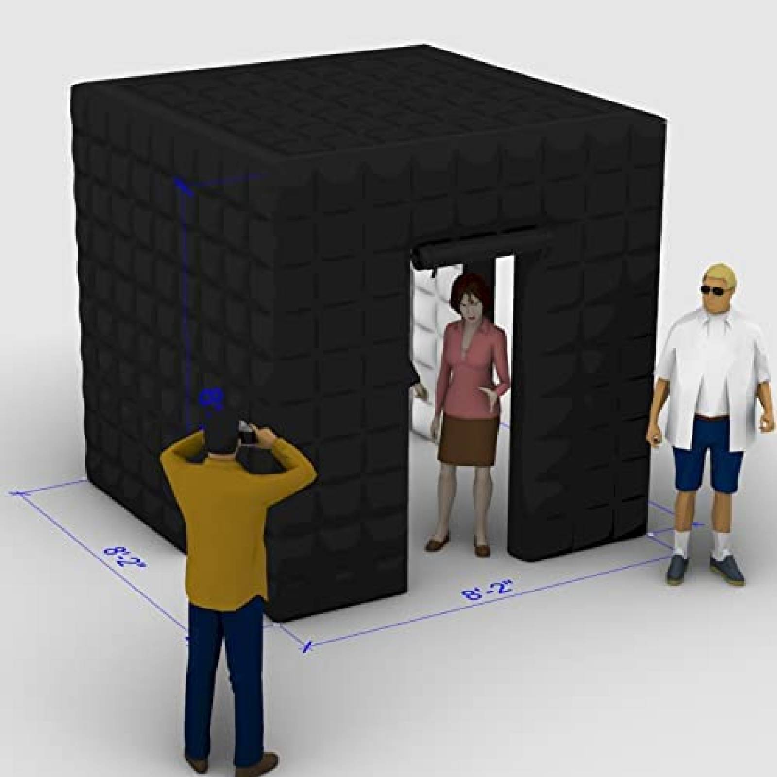 Cabina de Fotos Inslable staelea 02black Portatil Inflable