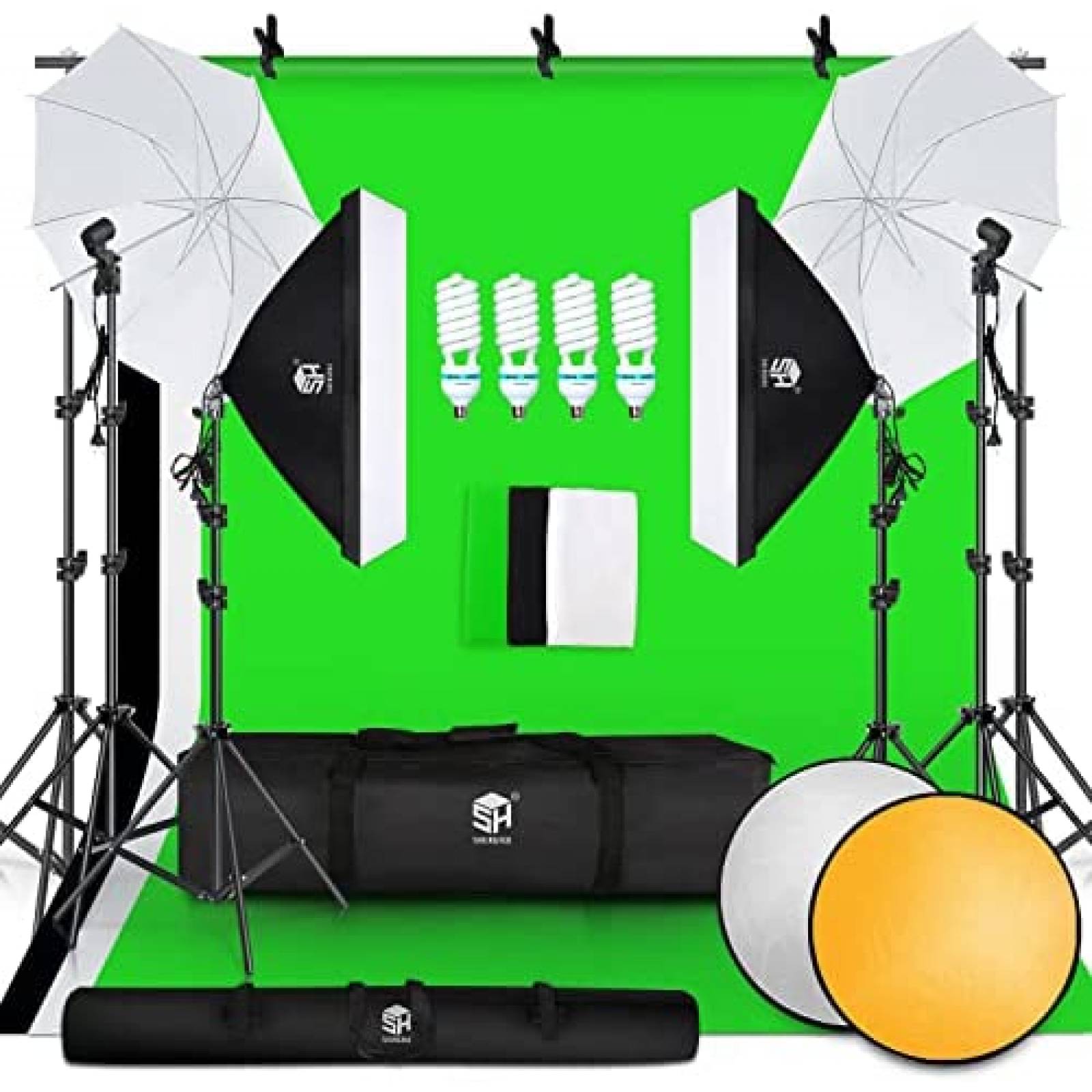 Kit de Iluminacion SH SOFTSET 2.6x3M + accesorios -Blanco