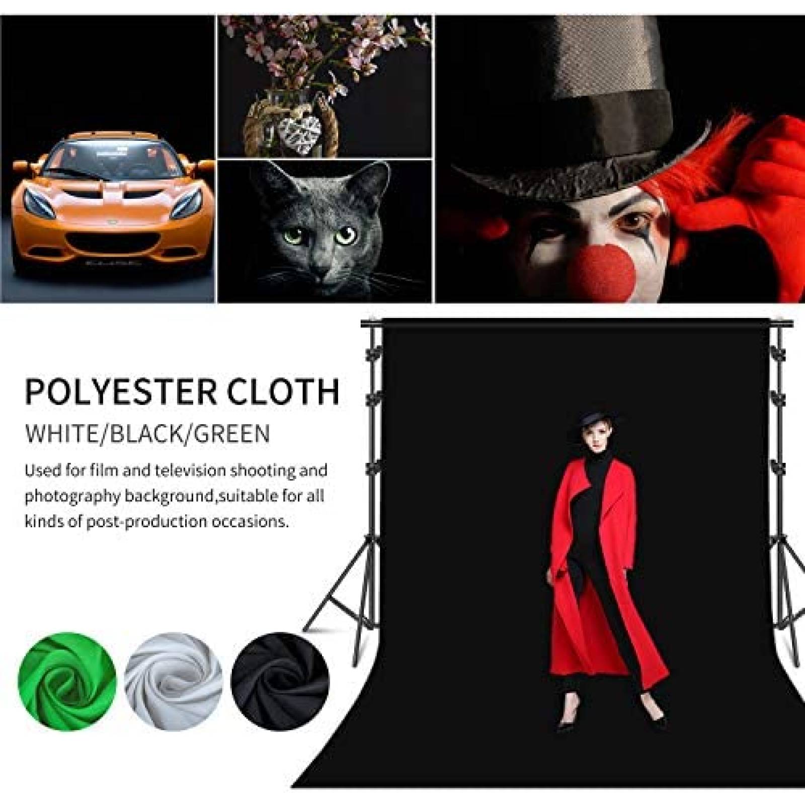 Kit de Iluminacion SH SOFTSET 2.6x3M + accesorios -Blanco