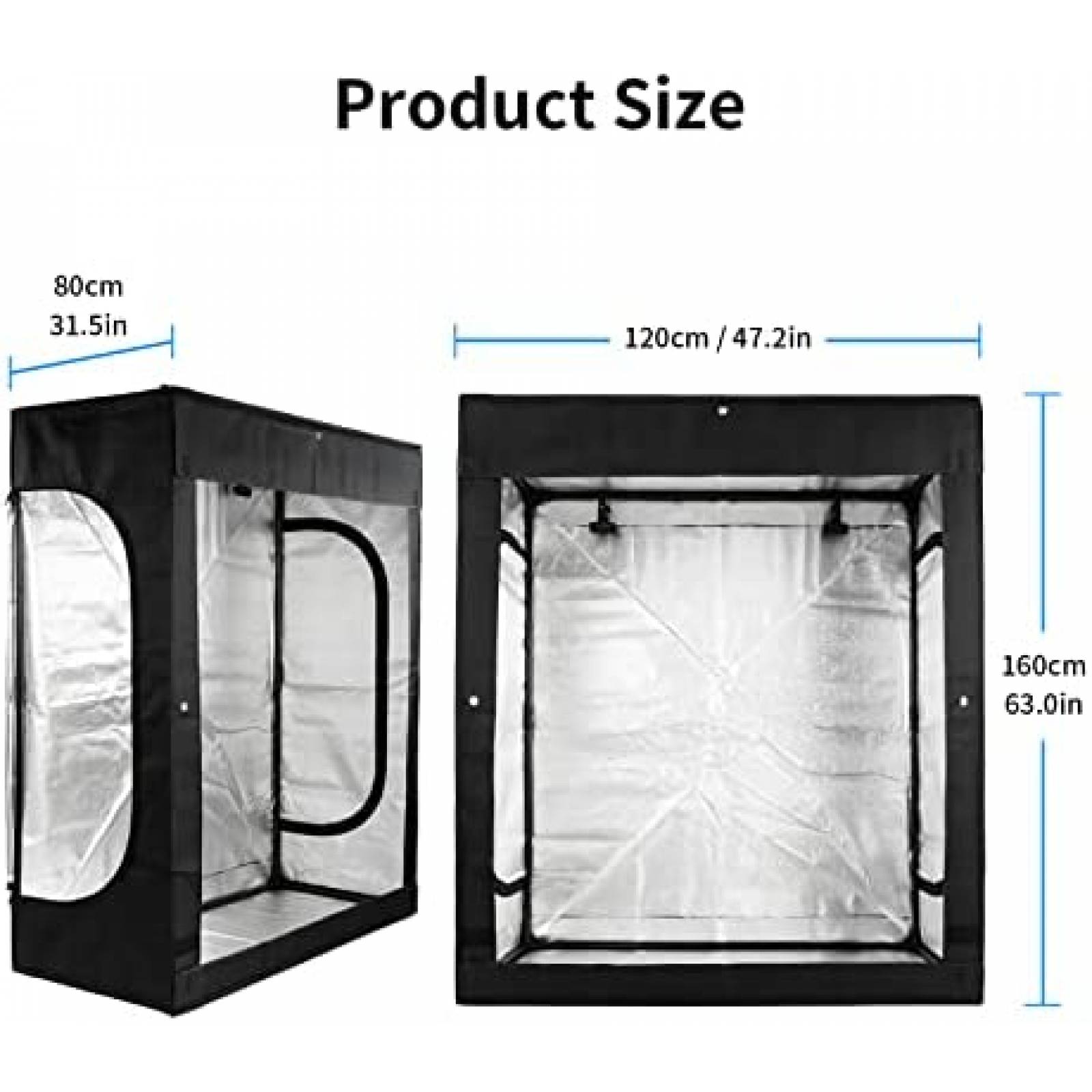 Caja de Luz Fotografia Selens 62x47x31in Grande con Tira LED
