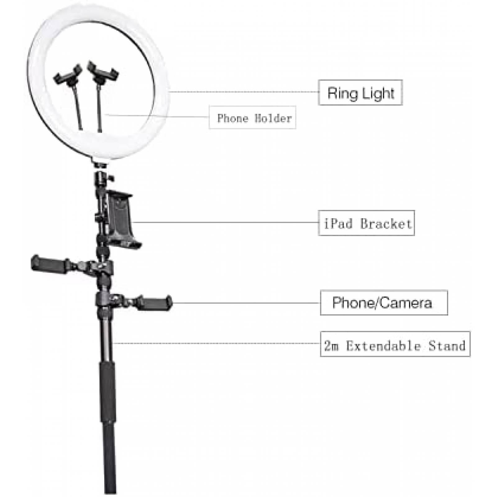 Photobooth Giratorio MWE 360 68cm para 2p con Aro de Luz