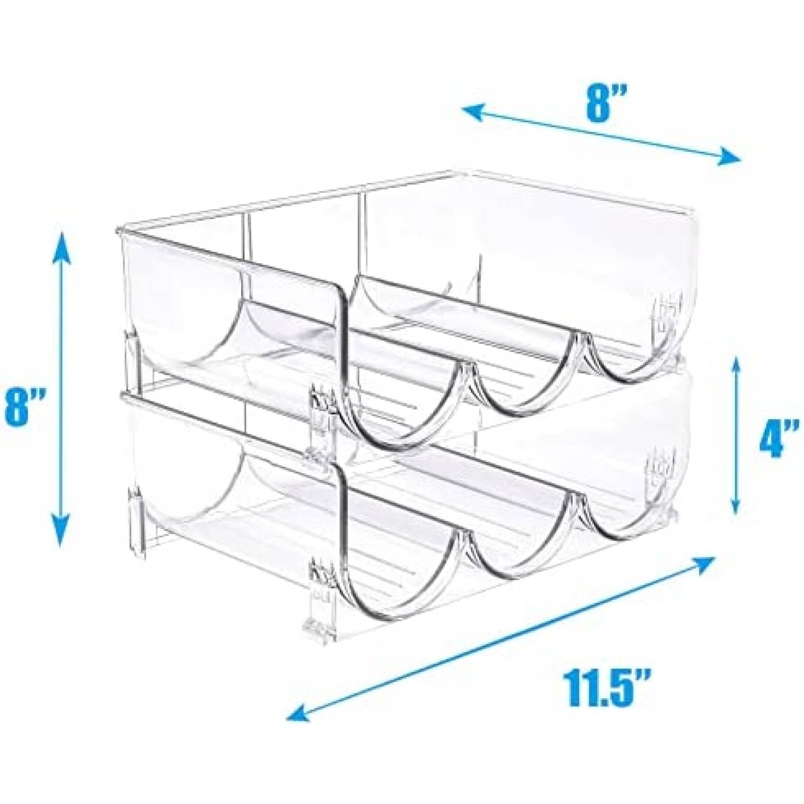 2 Organizadores de Botellas MeCids Para Cajones de Cocina
