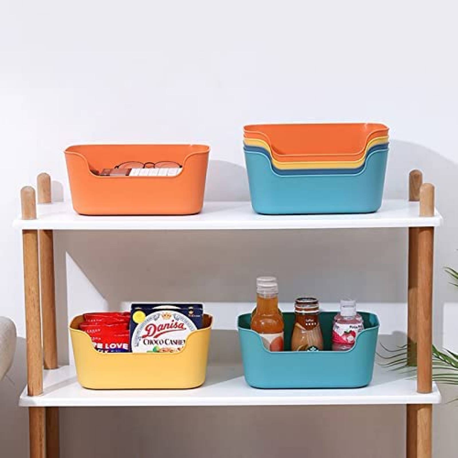 4 Cestas Organizadoras T Legend de Plasticol Multiusos