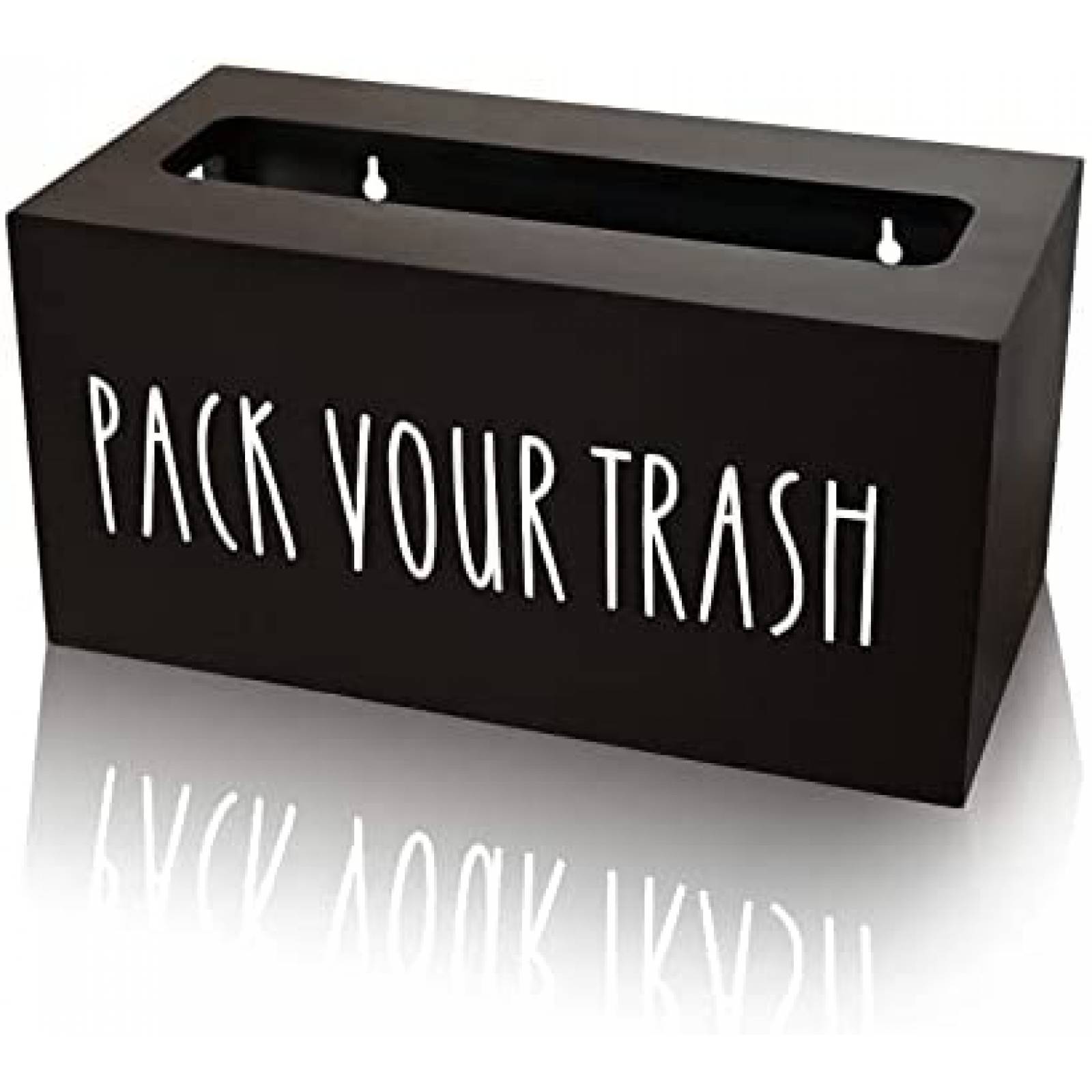 Dispensador De Bolsas De Basura CHONIC Madera -Negro