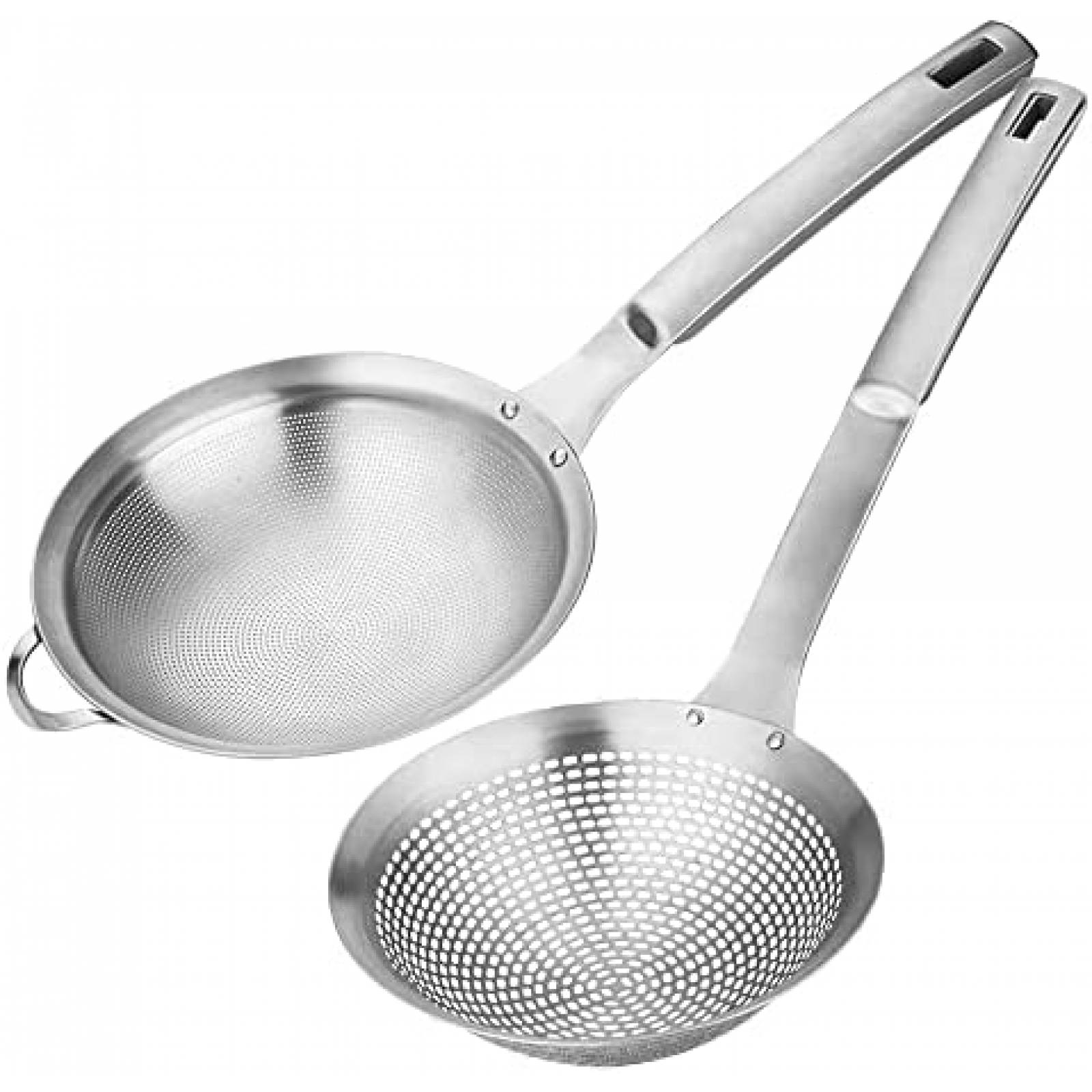 Juego de Coladores Collfa 2 Pzs Acero Inoxidable -Plata