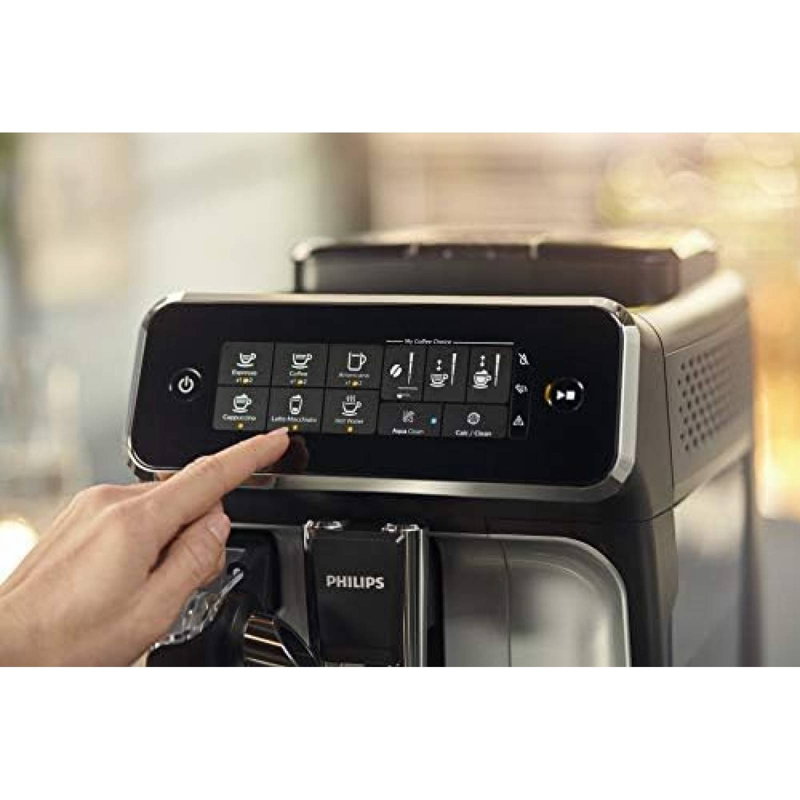 Maquina de Espressos Philips 3200 con Accesorios -Negro