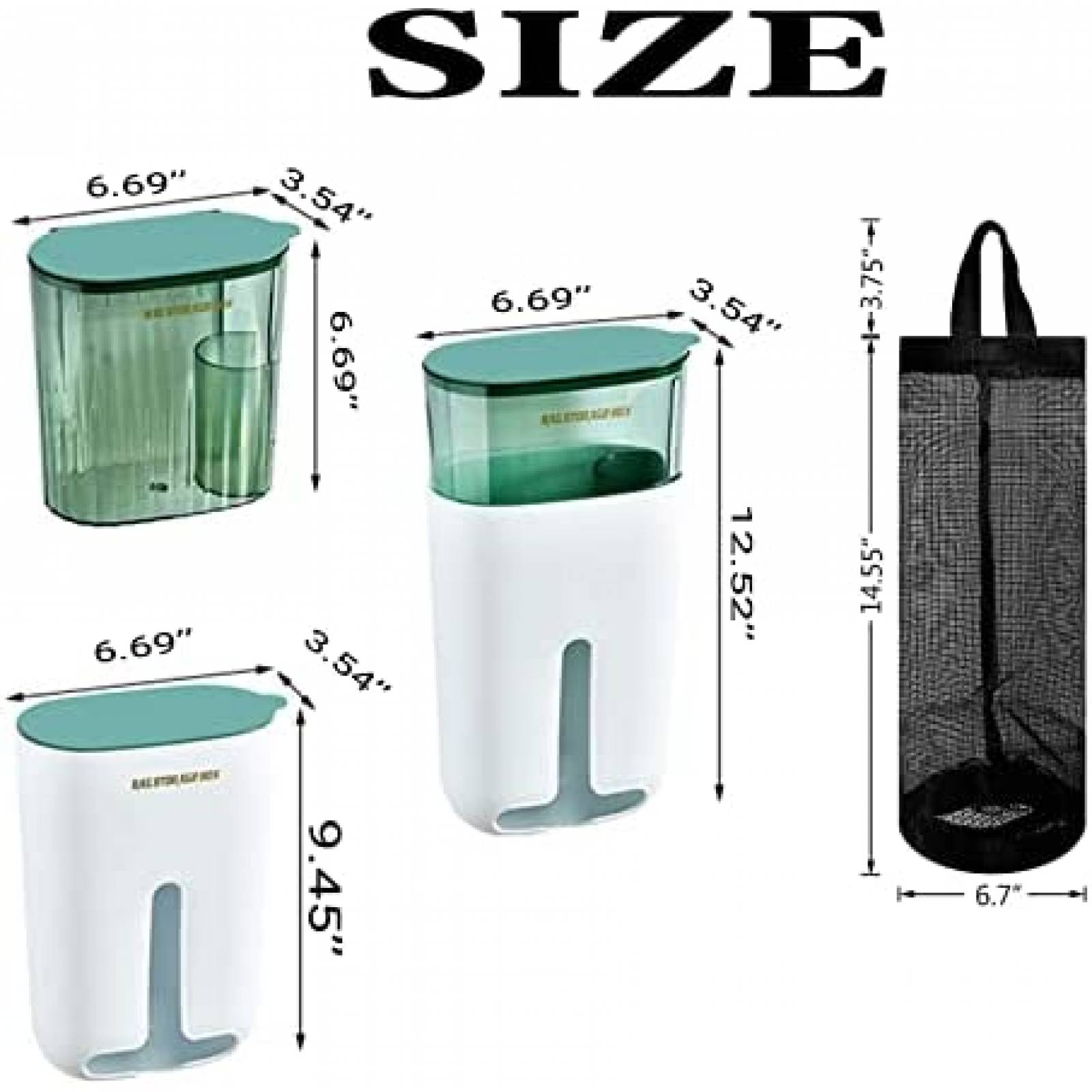 Soporte De Bolsa de Plastico Generic Para Pared -Blanco