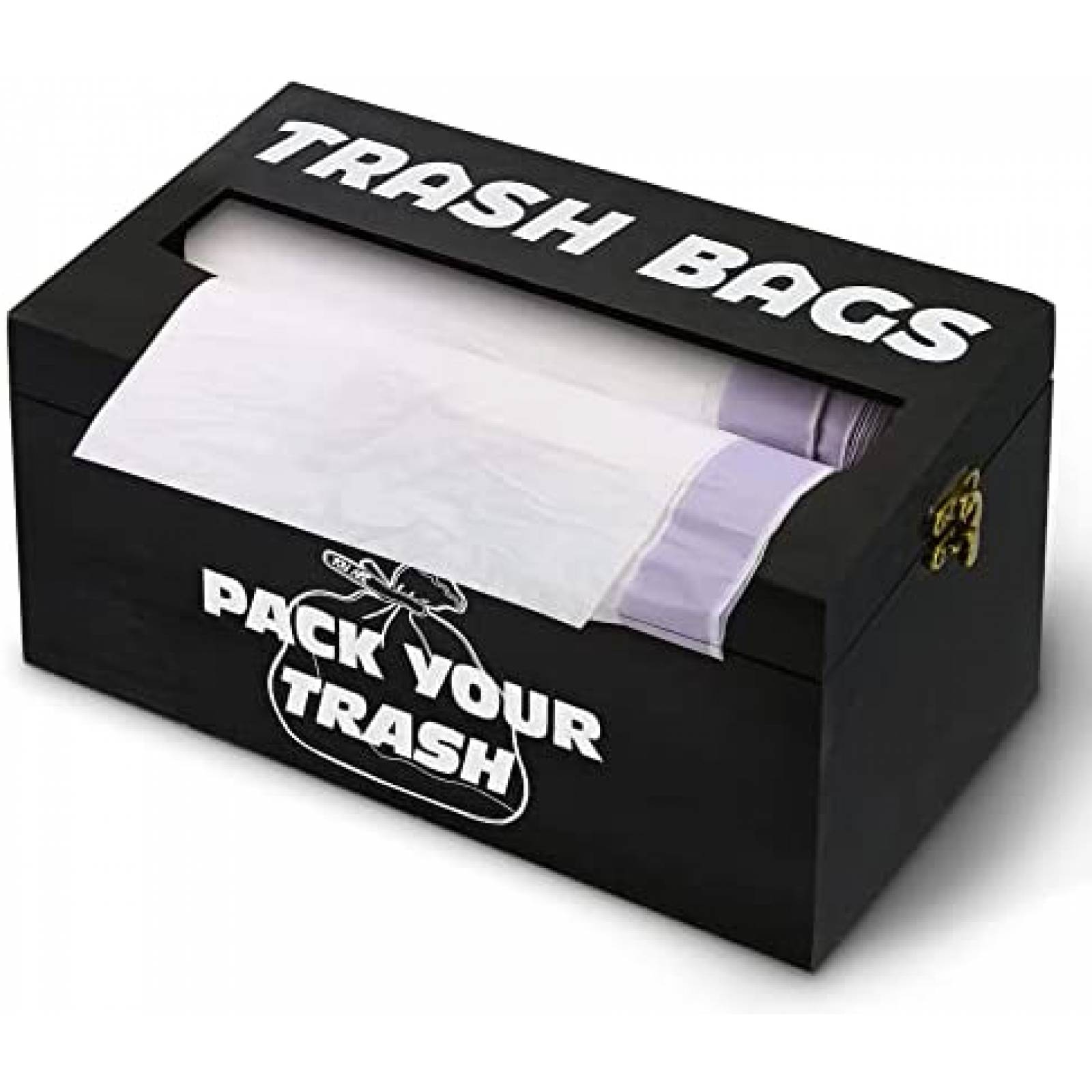 Dispensador De Bolsas De Basura Vootou Con Soporte -Negro