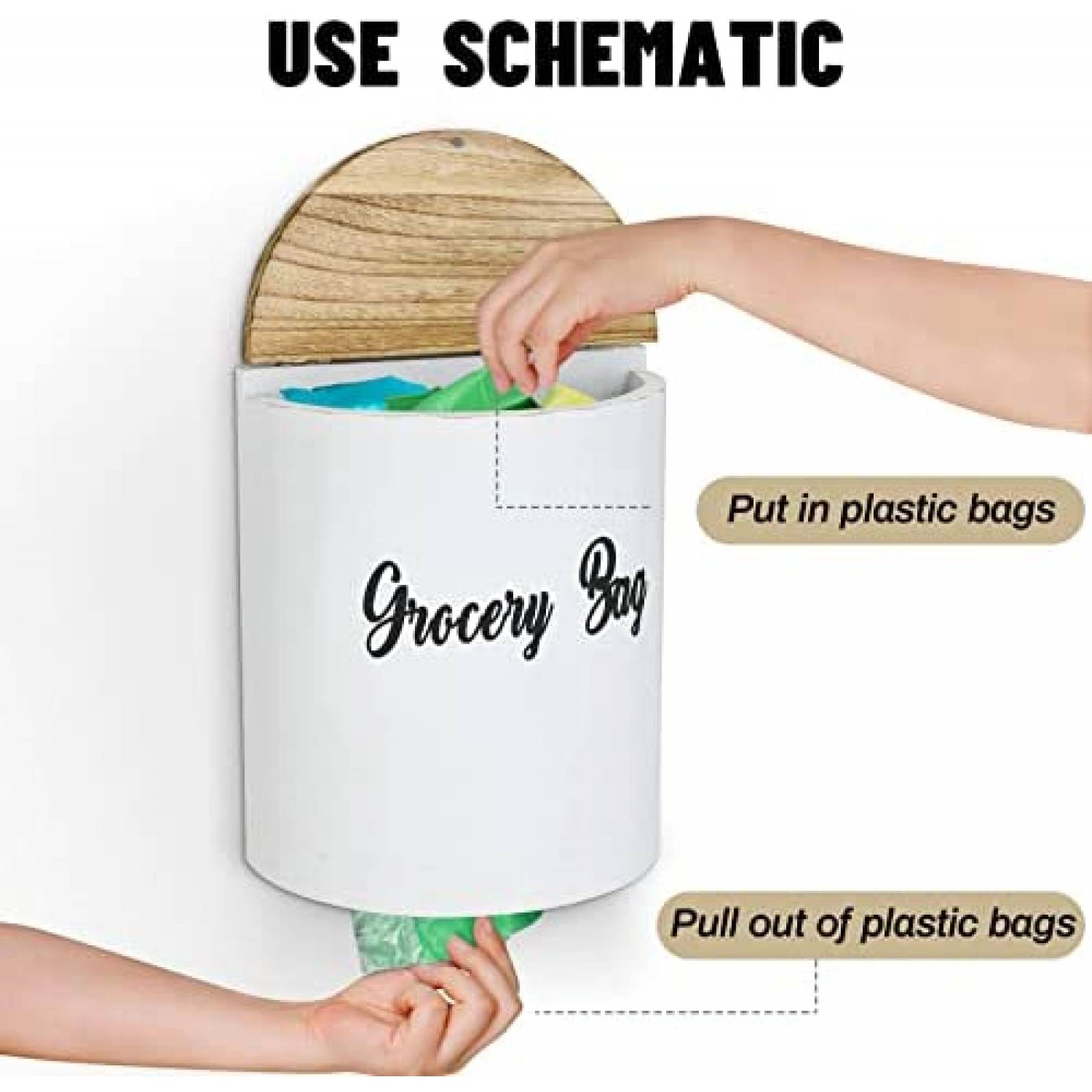 Dispensador De Bolsas PICKKROSS De Plastico Con Montaje