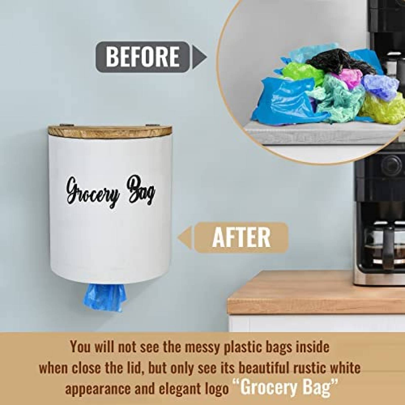 Dispensador De Bolsas PICKKROSS De Plastico Con Montaje