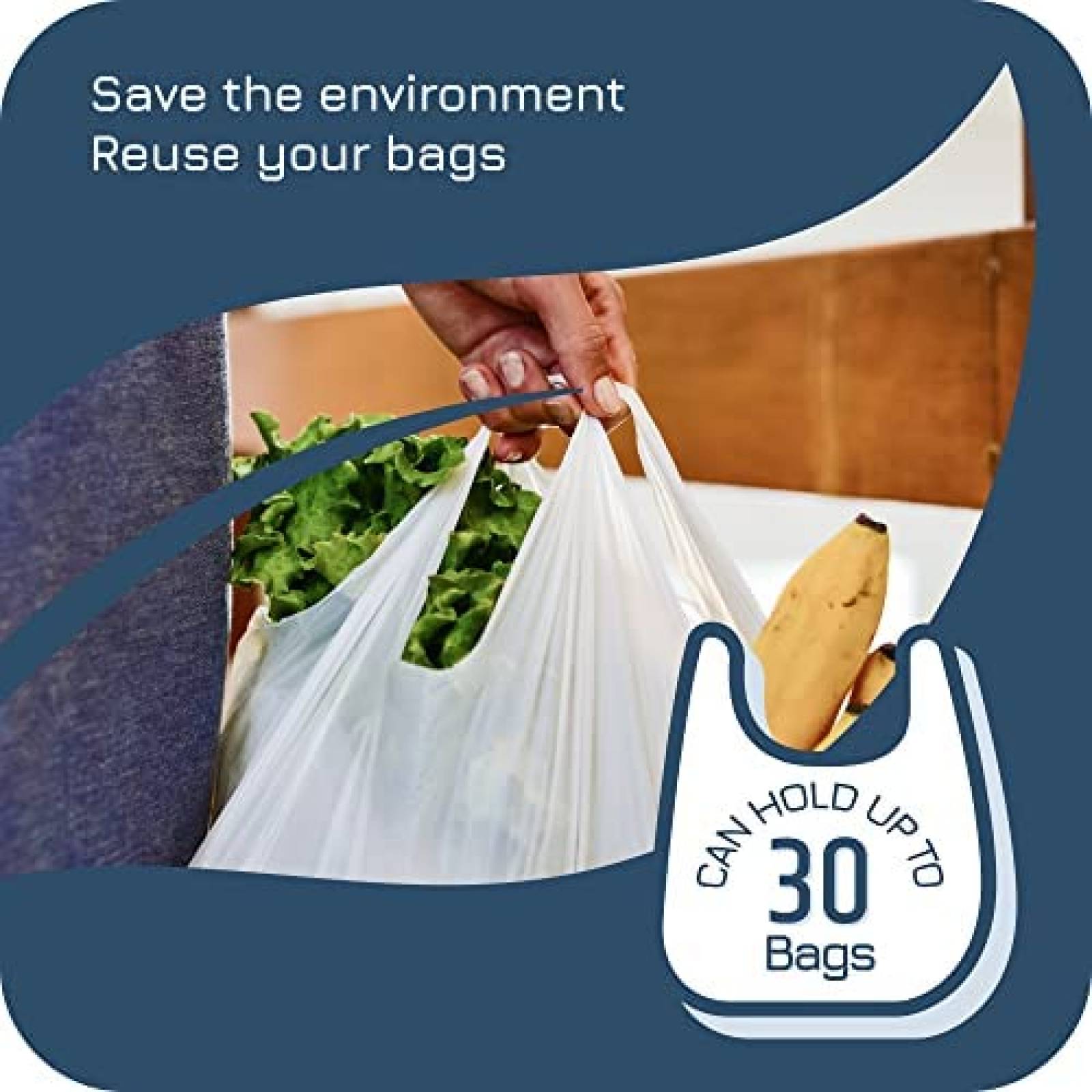 Organizador de Bolsas de Plastico Manterio Para Pared