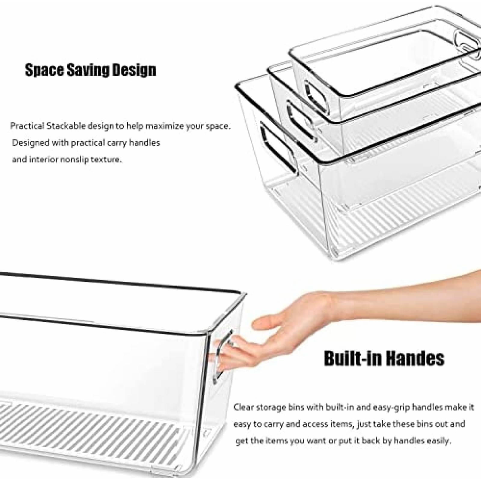 Organizadores De Alimentos ACIGI 5 Piezas Cestas -Blanco