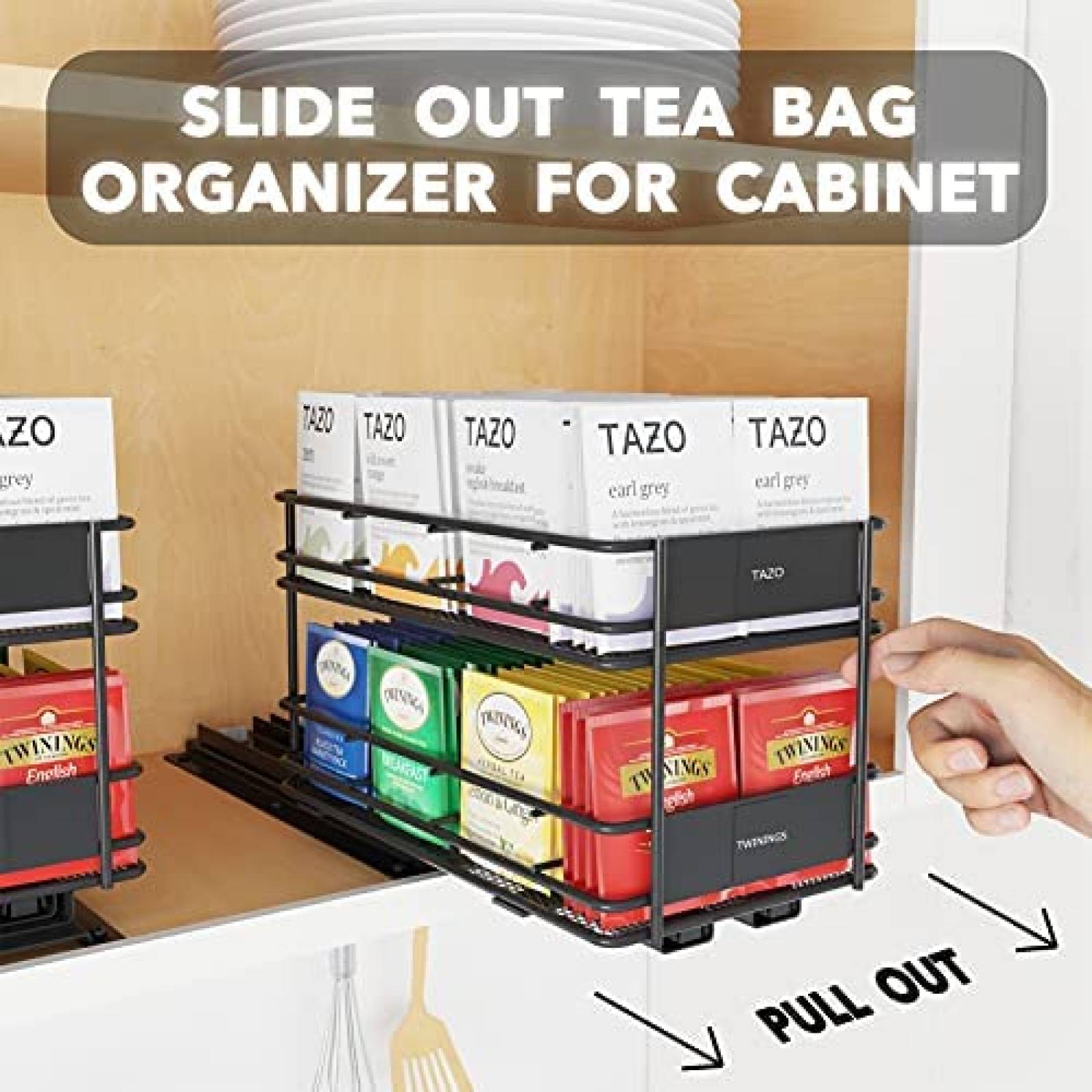 Organizador de Bolsas SpaceAid Para Te Deslizable -Negro