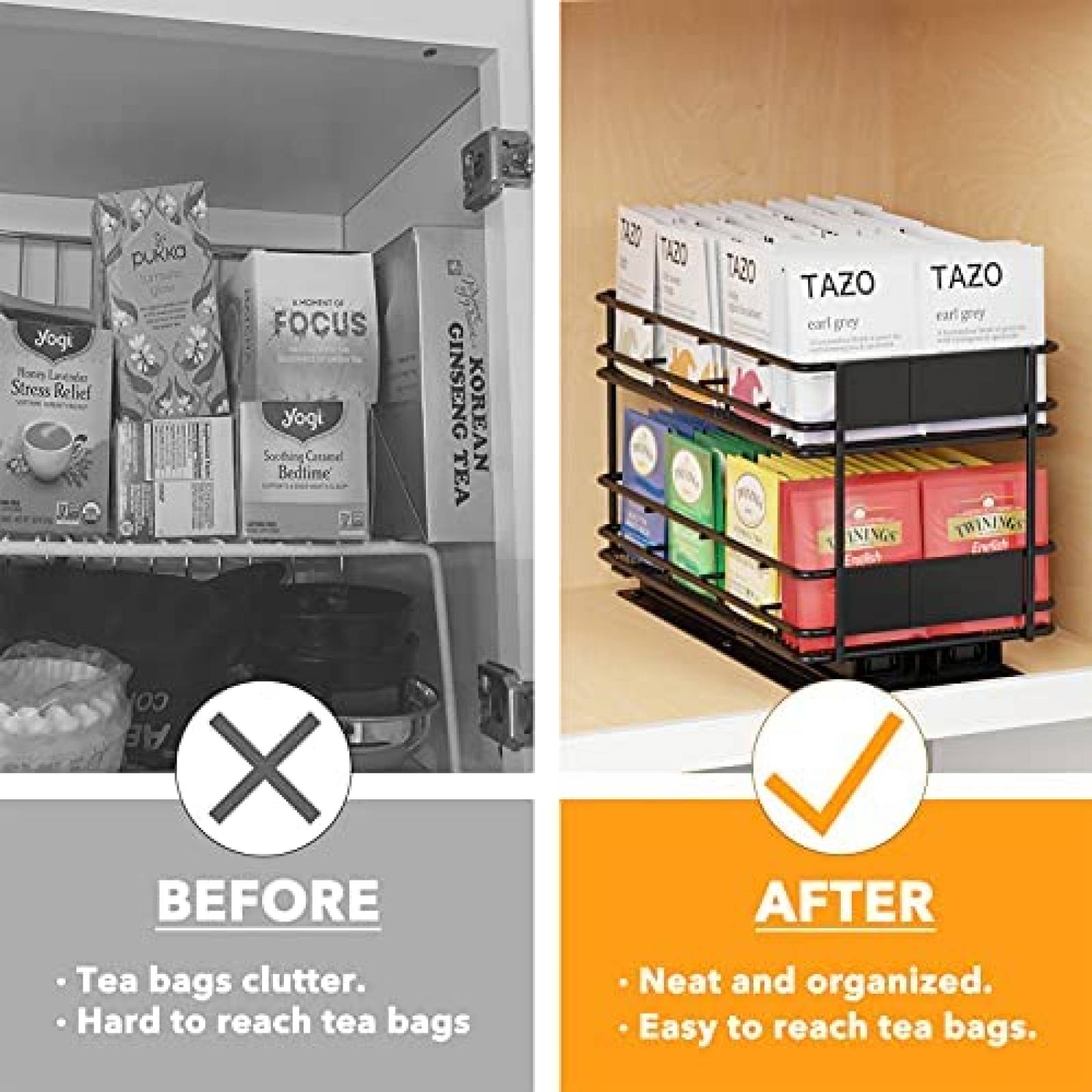 Organizador de Bolsas SpaceAid Para Te Deslizable -Negro