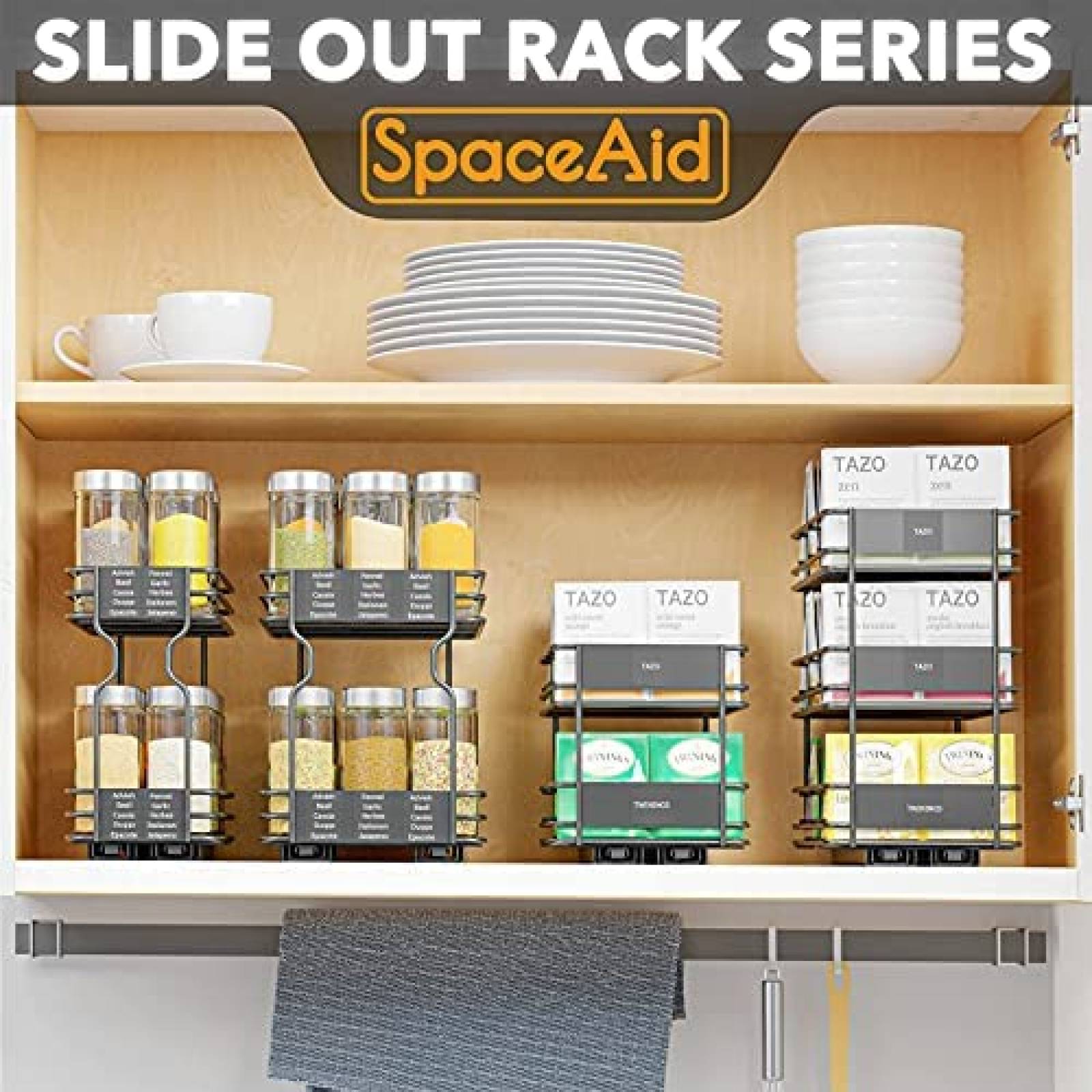 Organizador de Bolsas SpaceAid Para Te Deslizable -Negro