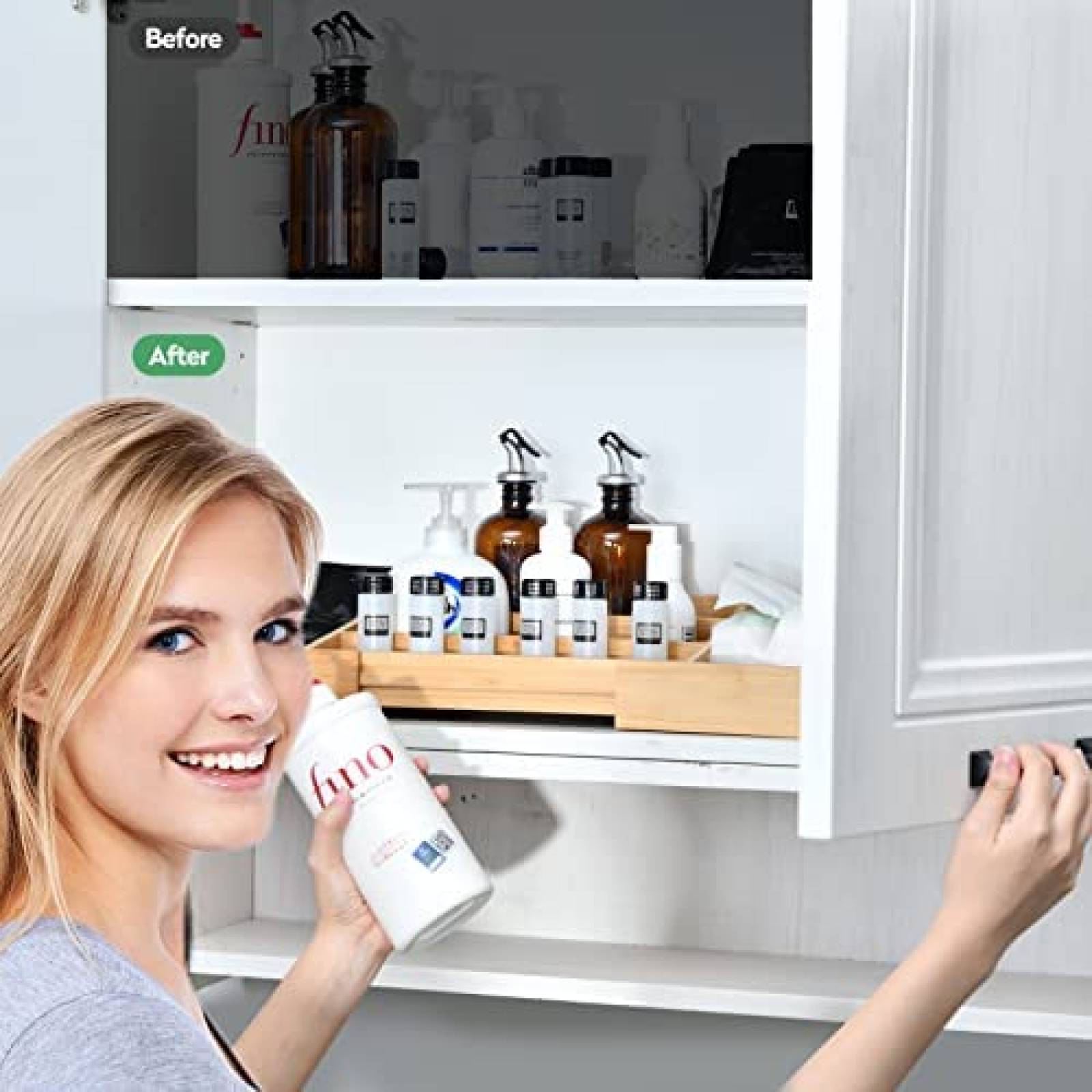 Organizador De Alimentos Peaxis Para Encimera Bamboo -Cafe