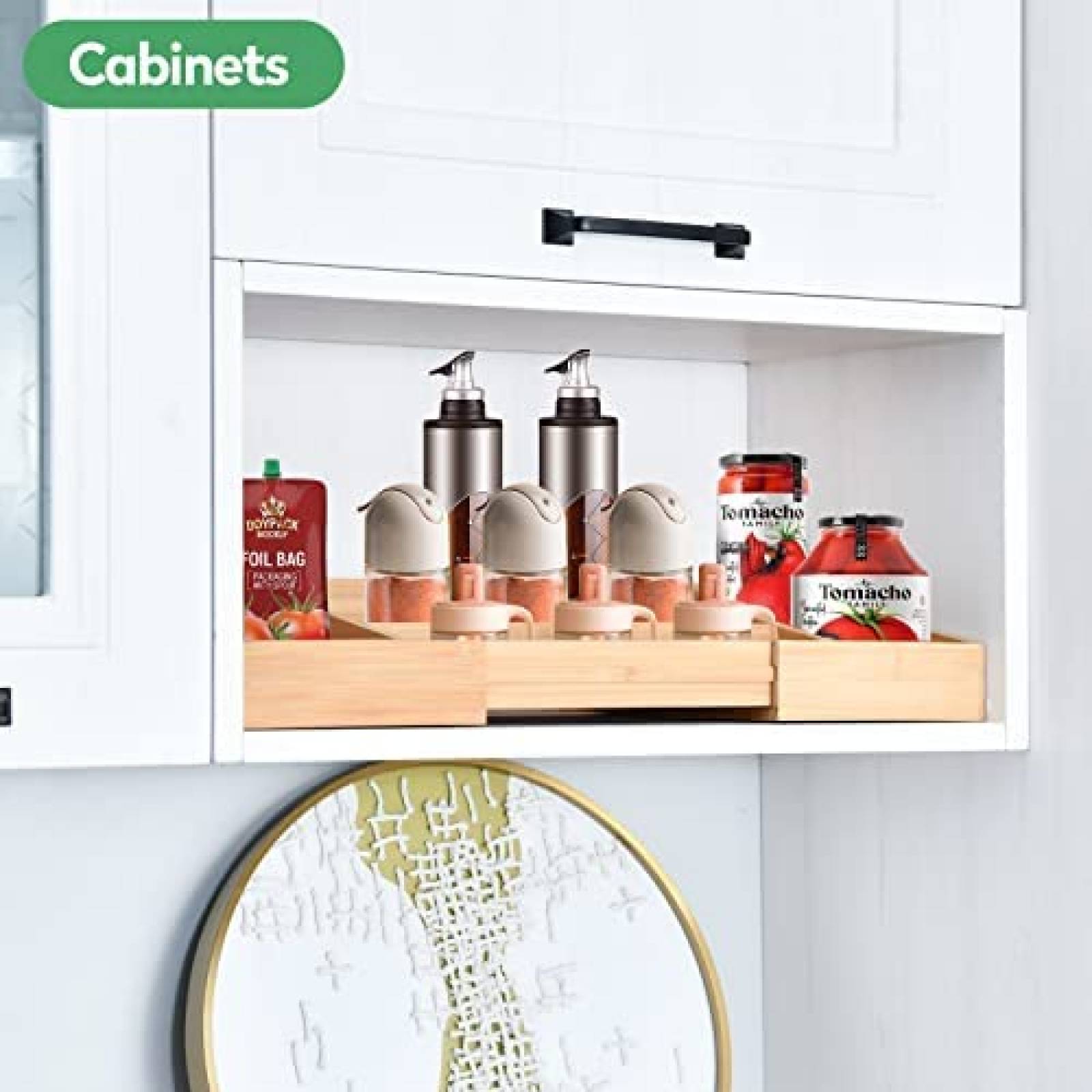 Organizador De Alimentos Peaxis Para Encimera Bamboo -Cafe