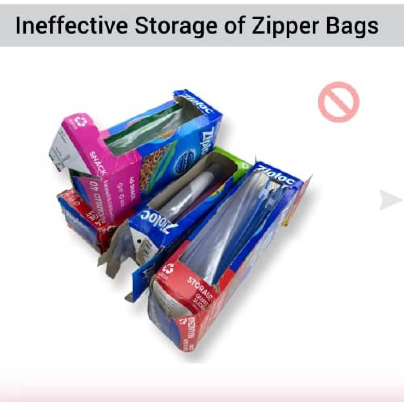 Organizador De Bolsas Ziplock HOLY TRADE Bamboo Dispensador