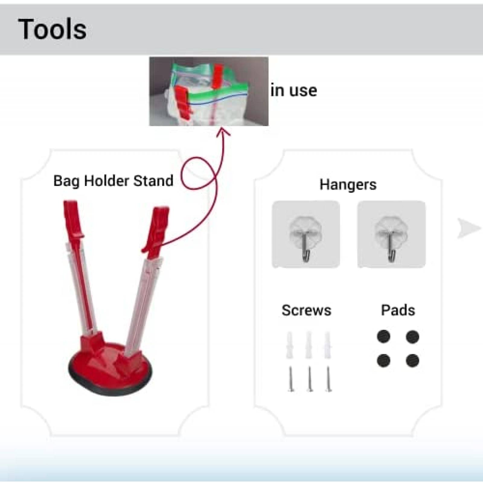 Organizador De Bolsas Ziplock HOLY TRADE Bamboo Dispensador