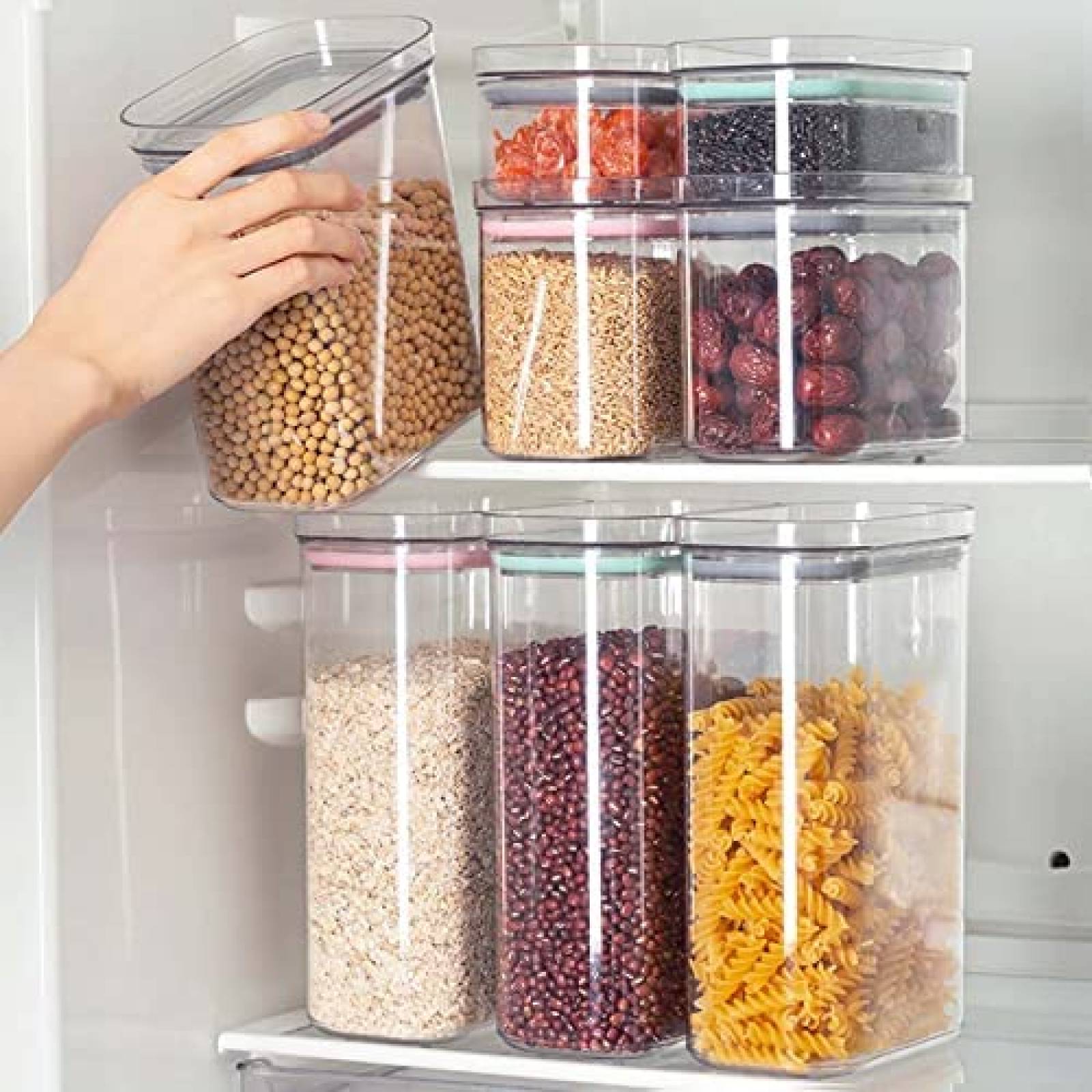 Recipientes Organizadores YUNLINLI 5 Pzs 1.5 y 2 Litros