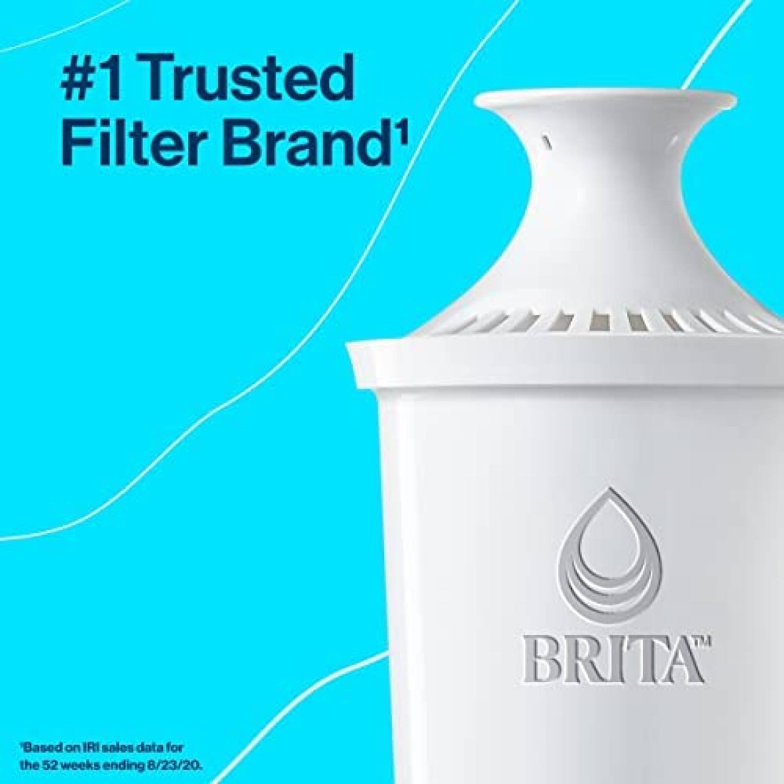 Jarra con Filtro de Agua Brita Capacidad de 2.4L -Negro