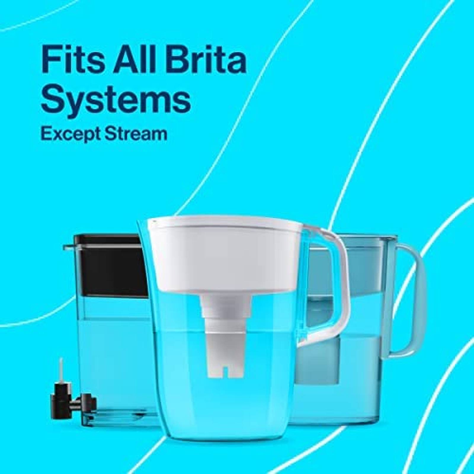 Jarra con Filtro de Agua Brita Capacidad de 2.4L -Negro