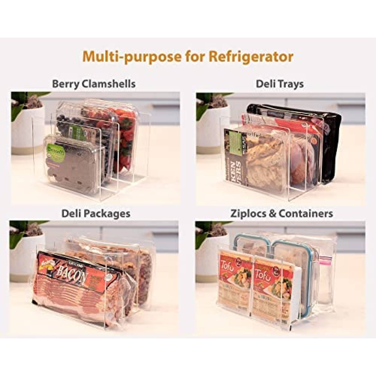 Organizadores De Alimentos Smartified 1 Pieza -Blanco