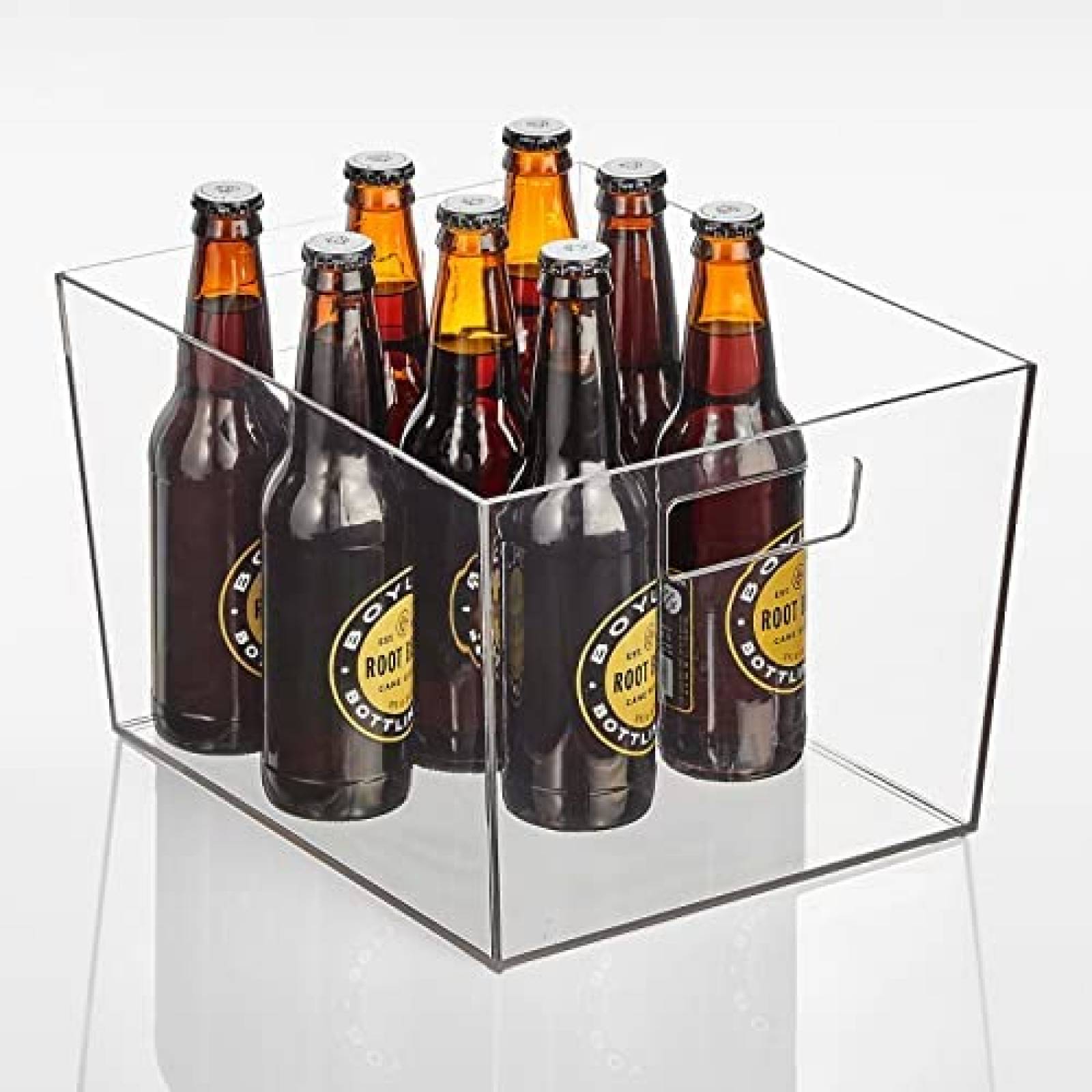 Contenedor De Plastico Nate Home Ancho Con Asas -Blanco