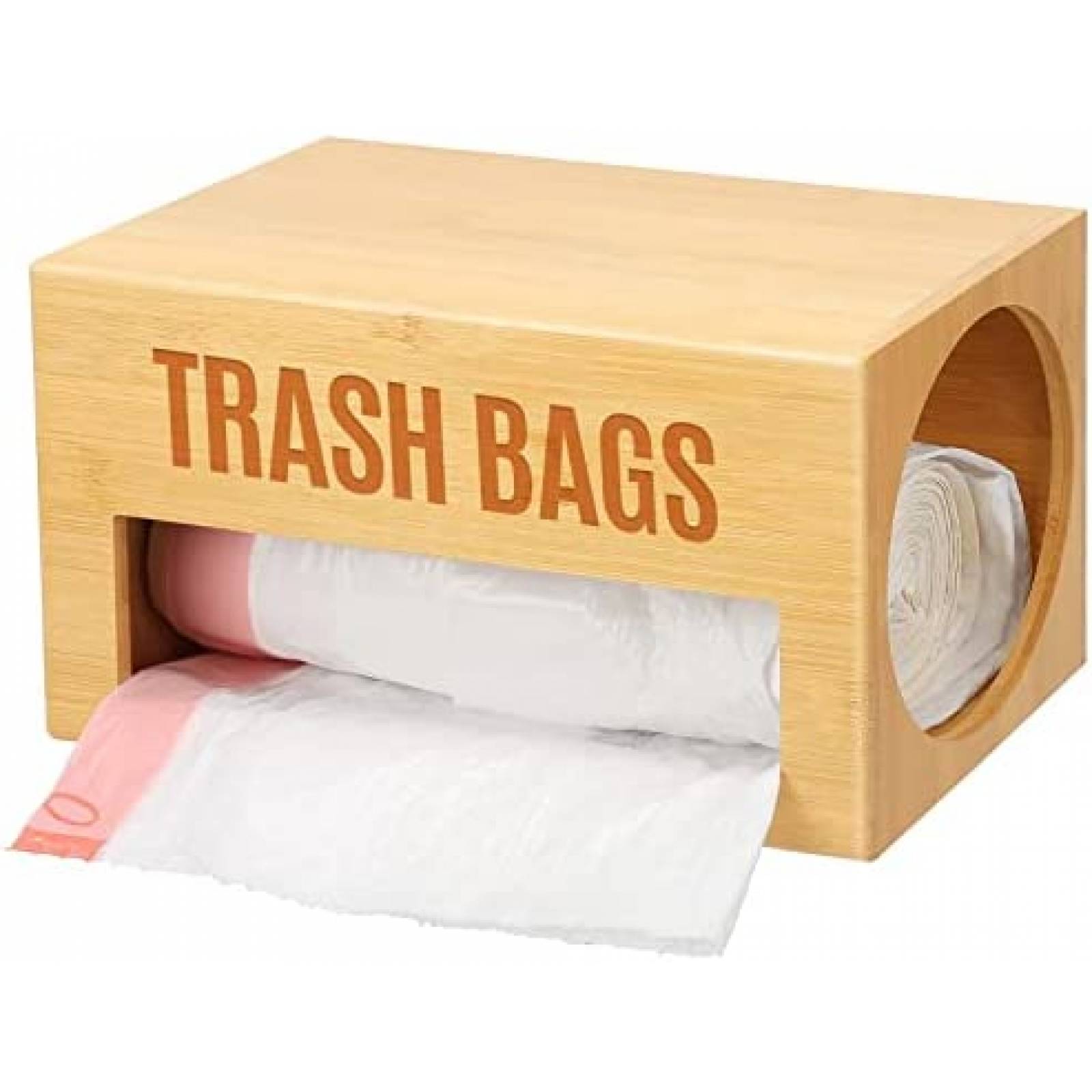Dispensador De Bolsas De Basura Libreshine Bambu -Cafe