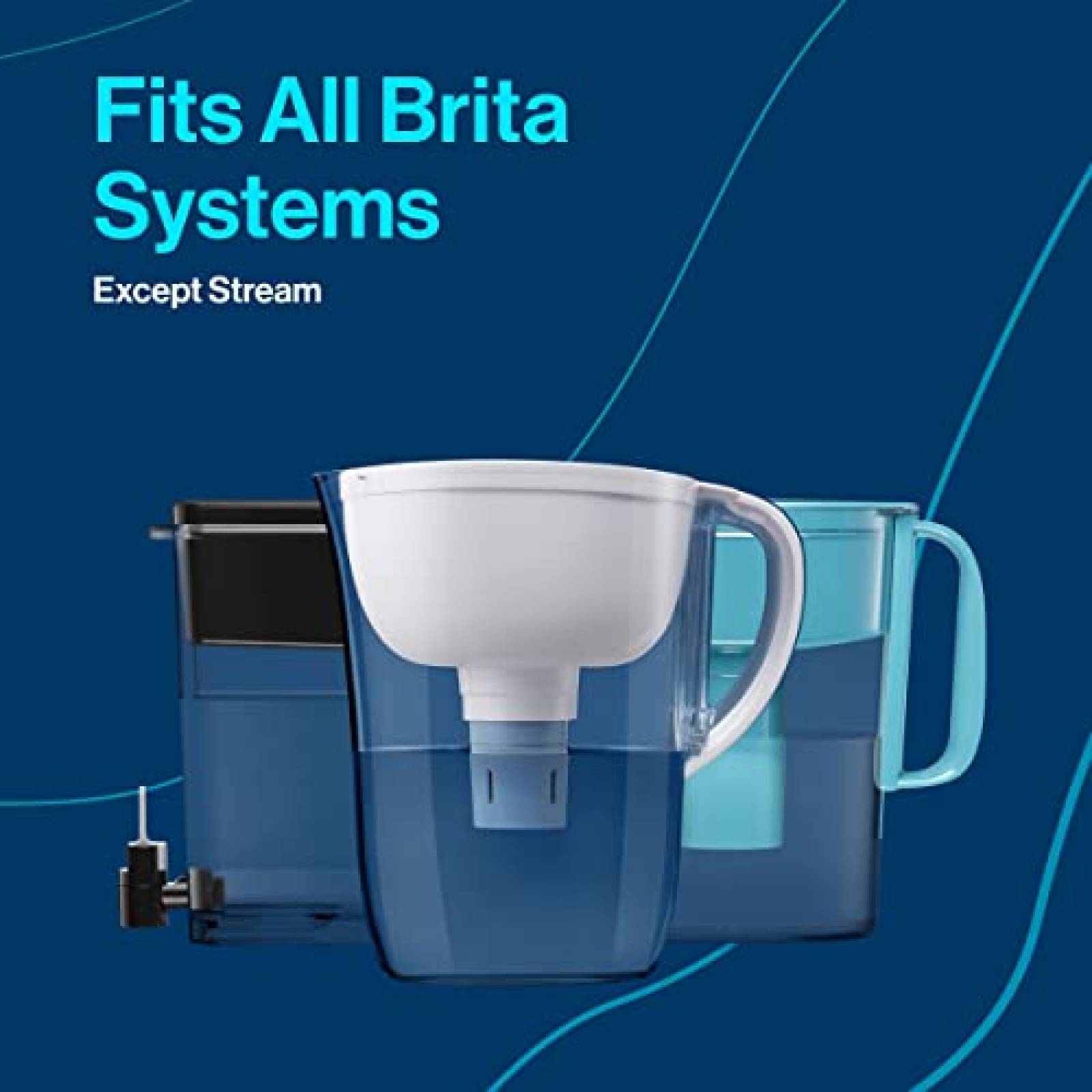 Dispensador de Agua Brita XL con Filtro Capacidad de 6.4L
