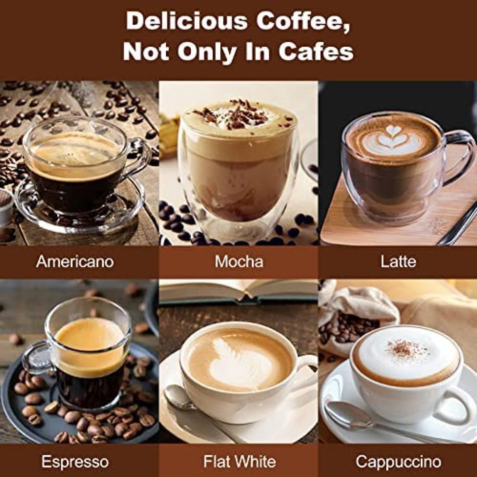 Cafetera Geek Espumador de Leche Varilla de Vapor -Plata