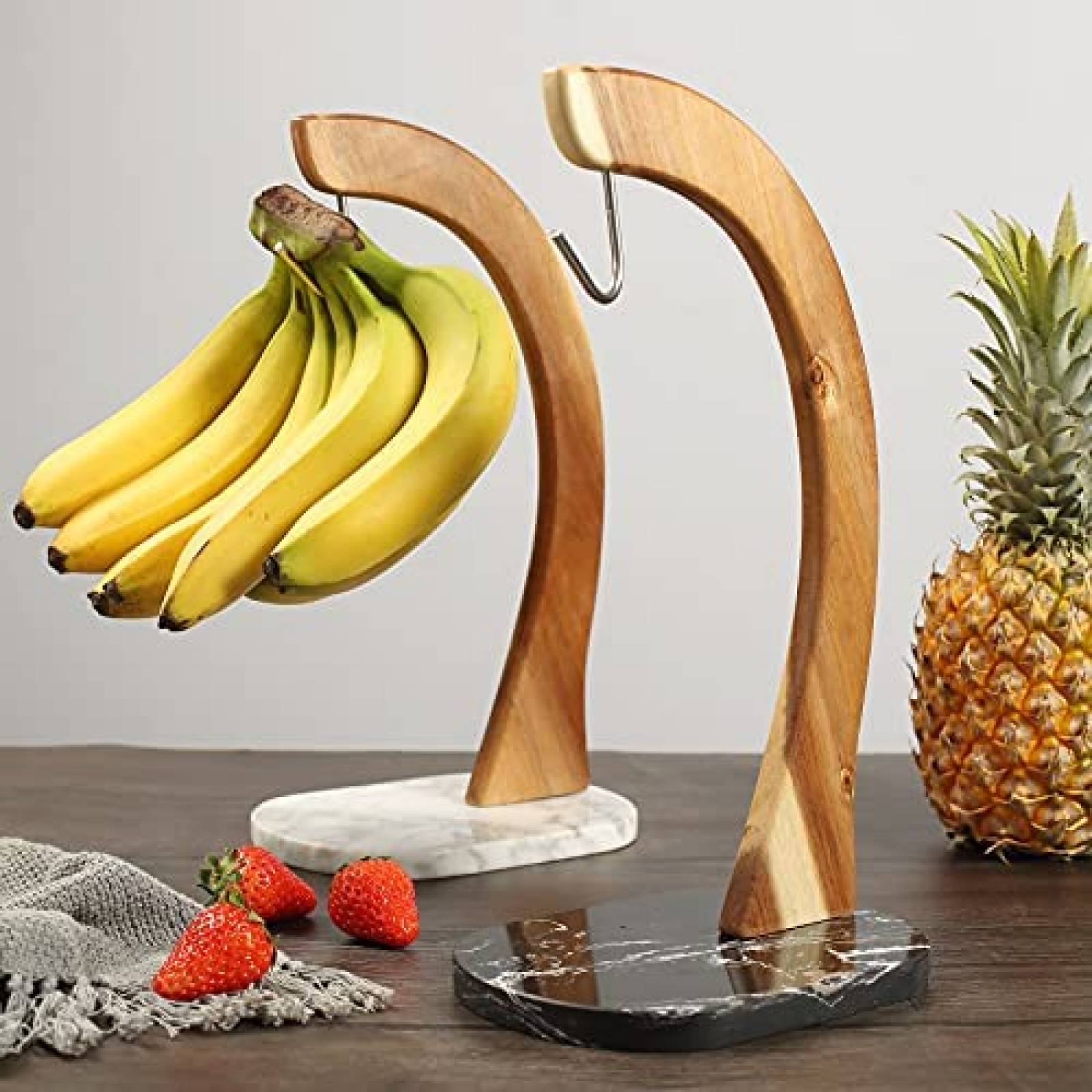 Soporte de Platanos everous Con Gancho con Base de Marmol