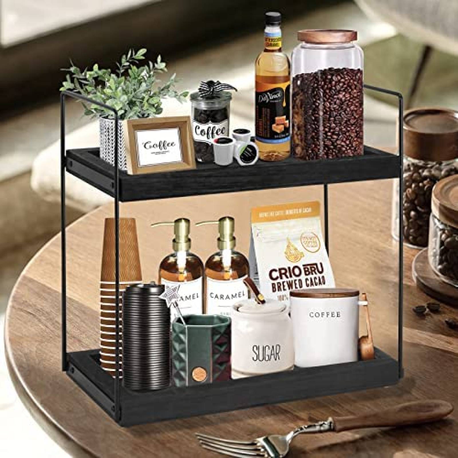 Organizador de Accesorios Y&ME YM Para Barra de Cafe -Negro