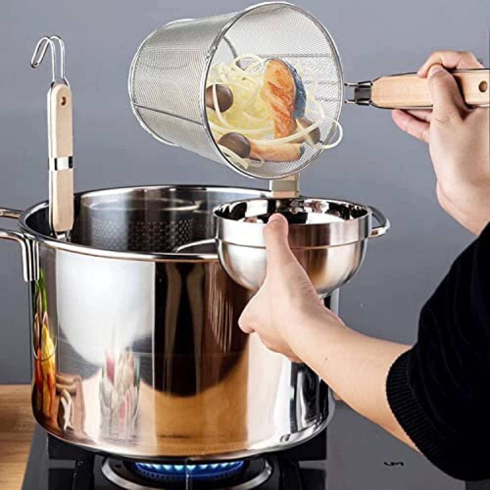 Colador para Pasta TENTA TENTA KITCHEN de 14cm 2 Pzs -Plata