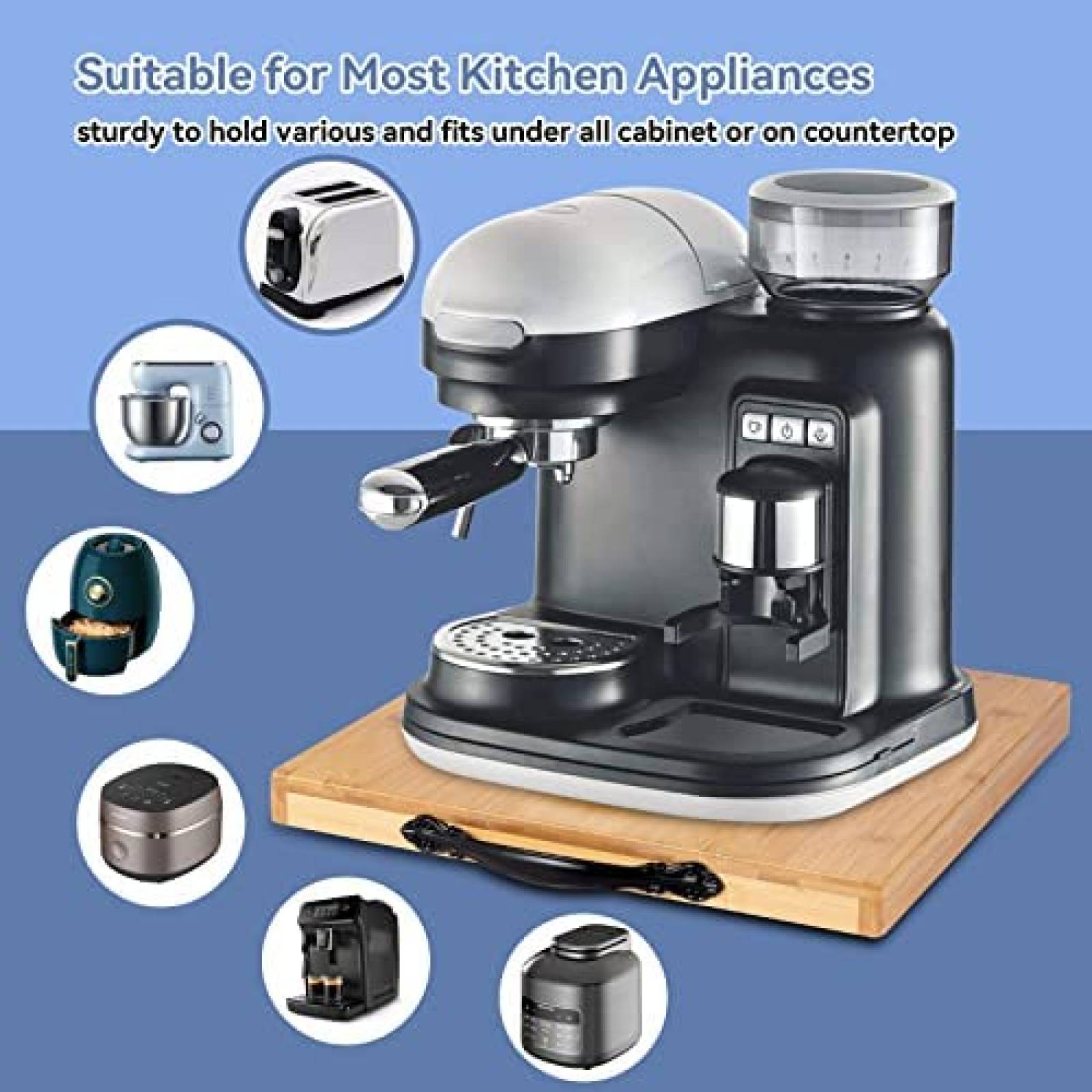 Deslizador De Electrodomesticos HomenComfy Multiusos -Cafe