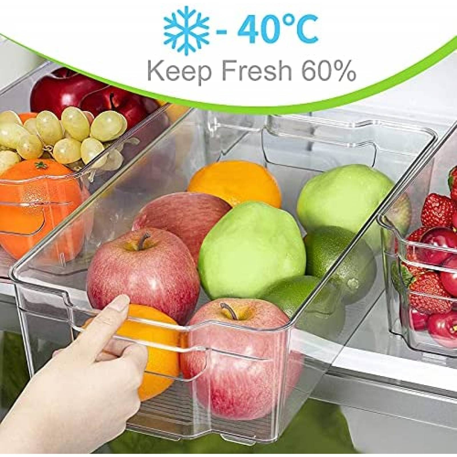 8 Cubos Organizadores YooGun Con Tapa Para Despensa