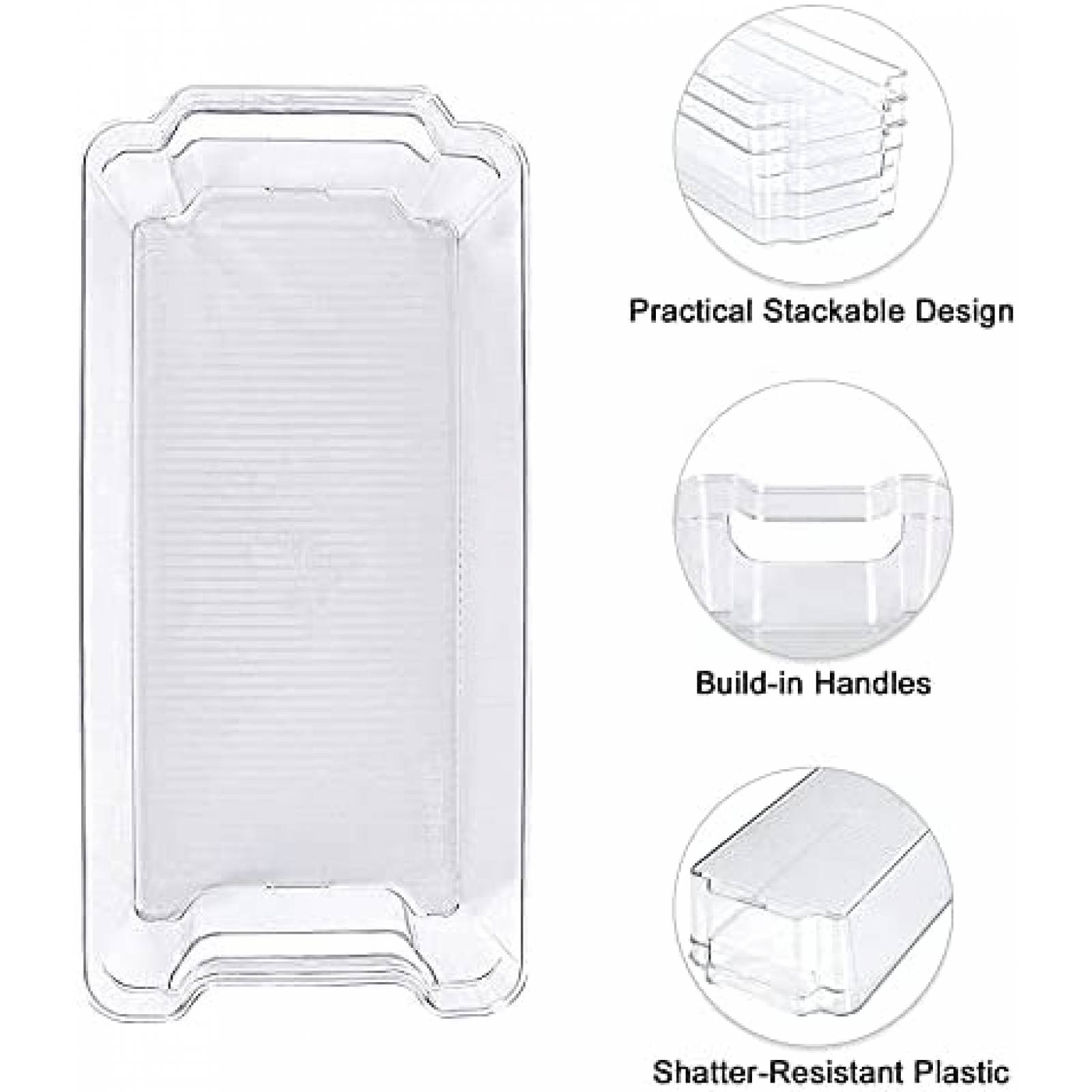 8 Cubos Organizadores YooGun Con Tapa Para Despensa