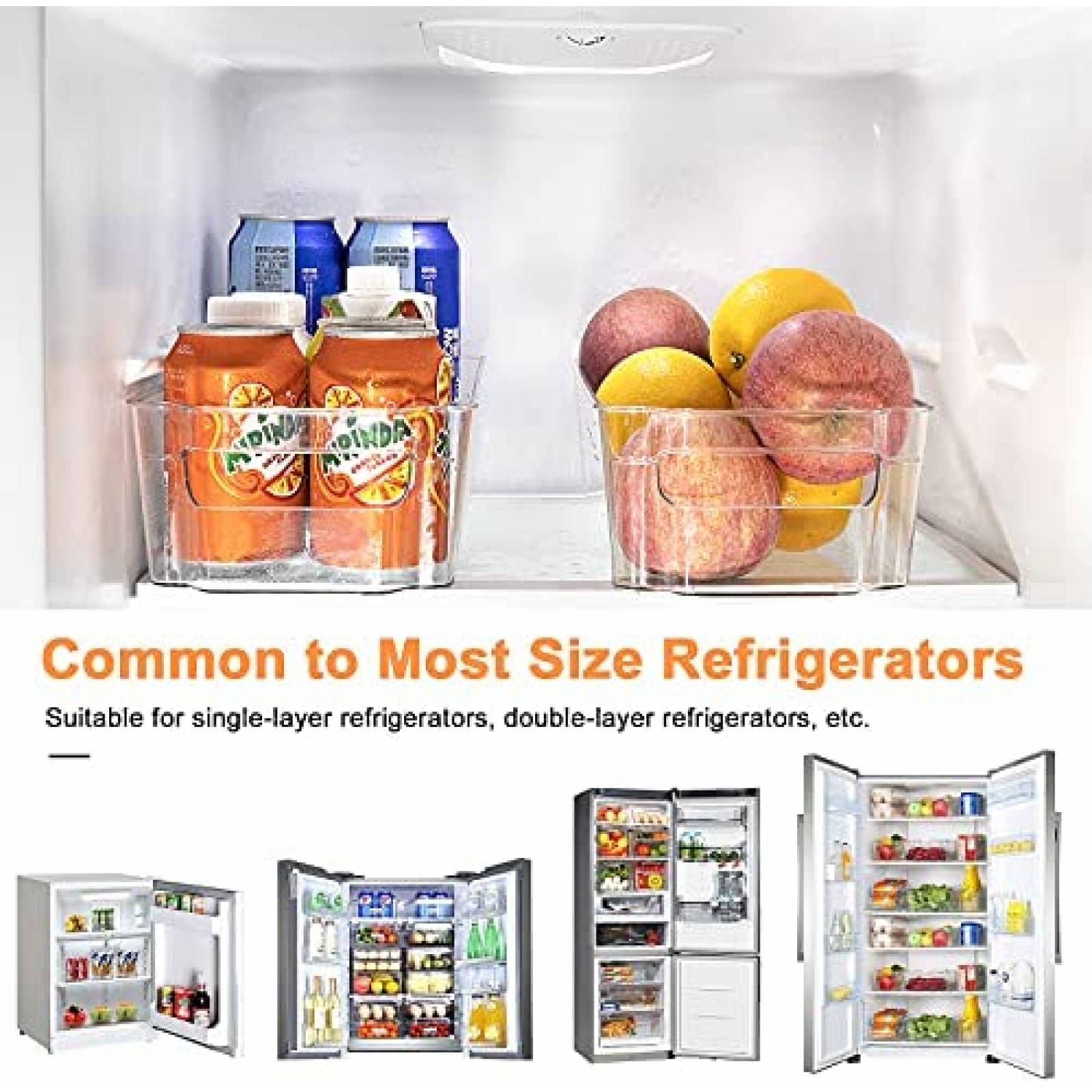 8 Cubos Organizadores YooGun Con Tapa Para Despensa