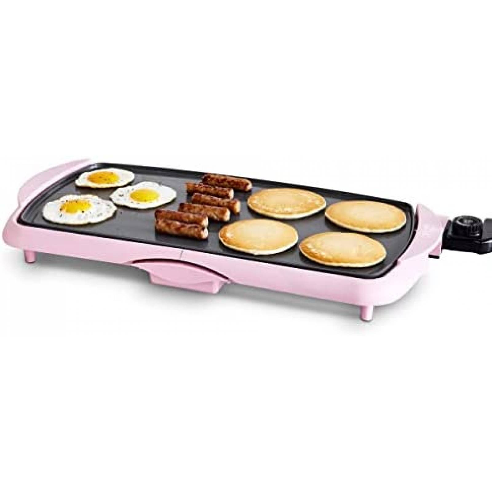 Parrilla Electrica GreenLife 20" Ceramica Libre PFAS -Rosa
