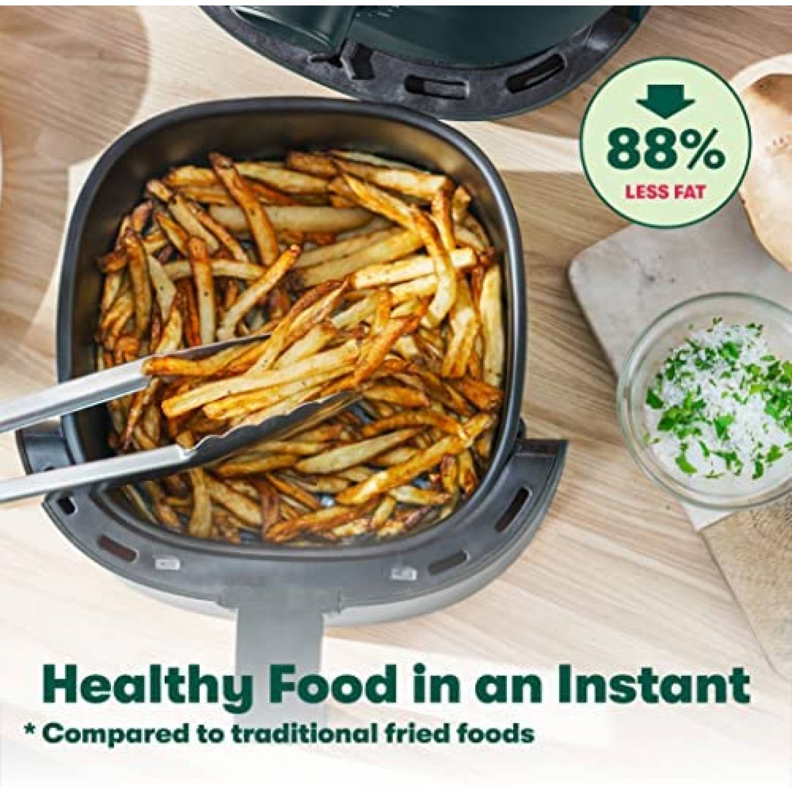 Freidora de Aire BELLA 2.7L Antiadherente Sin Aceite -Negro