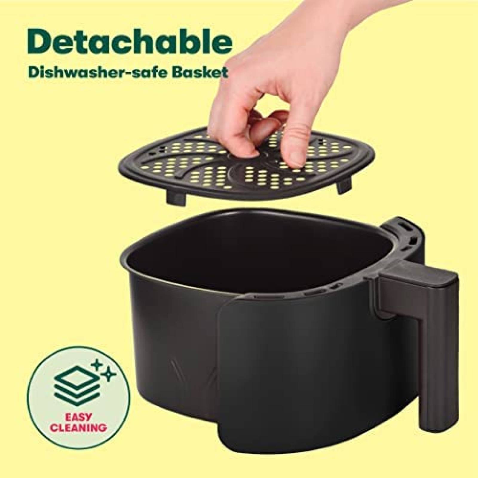 Freidora de Aire BELLA 2.7L Antiadherente Sin Aceite -Negro