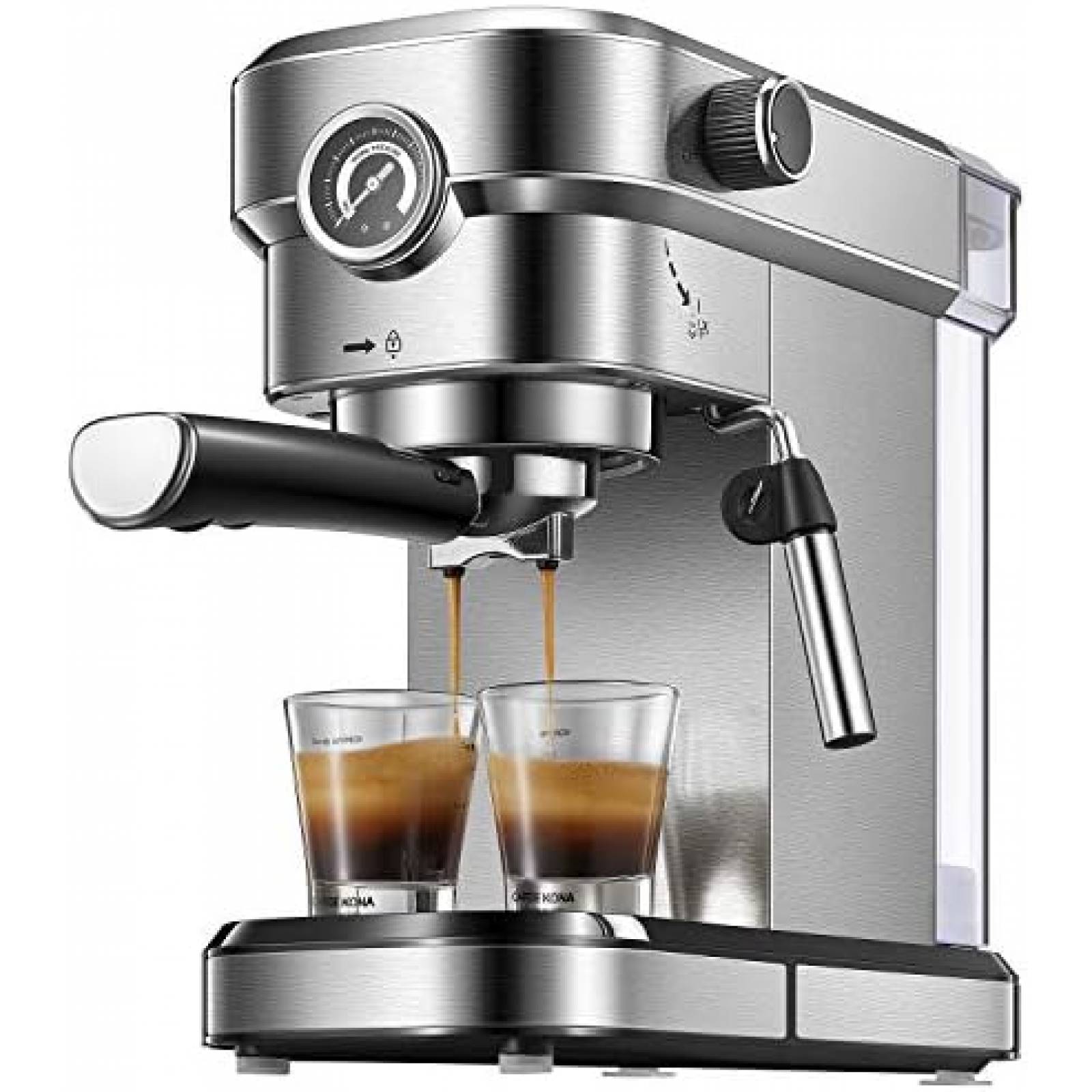 Cafetera espresso con espumador de leche, SEVERIN, con set barrista, KA  5995