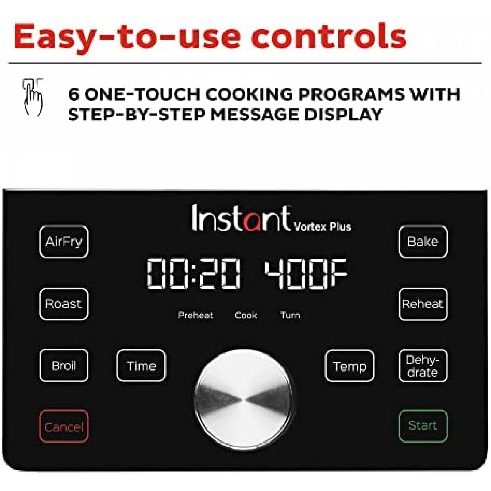 Freidora de Aire Instant Pot Funciones 6 en 1 100 Recetas